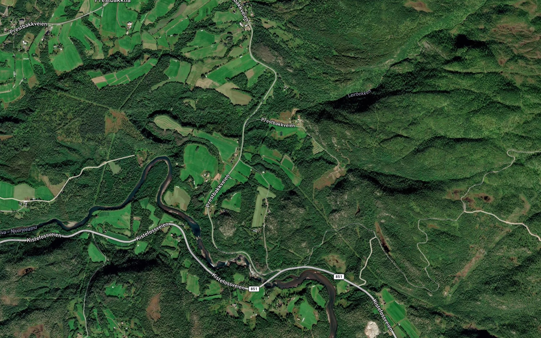 Satellite map of the Vassbekken