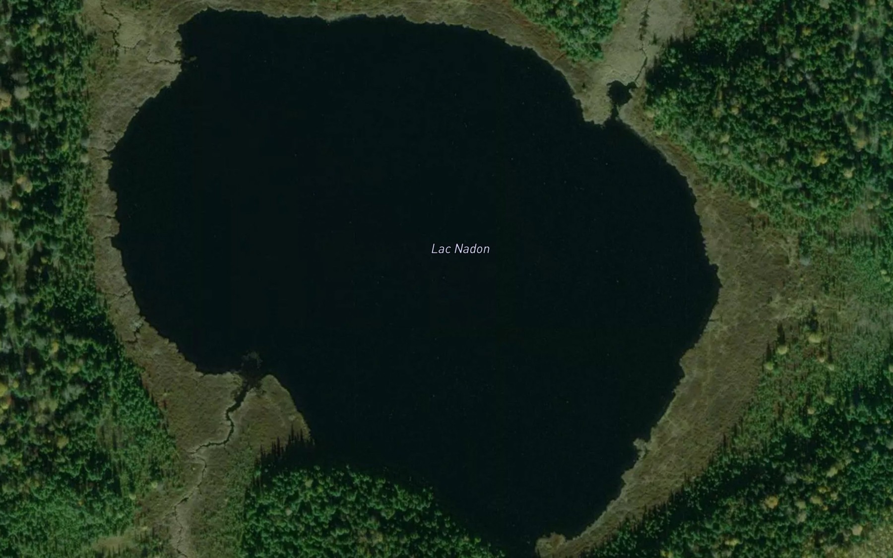 Satellite map of the Lac Nadon