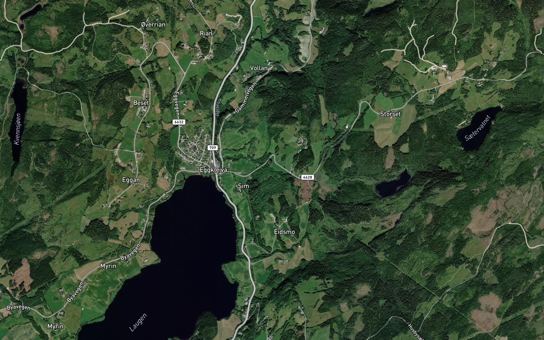Satellite map of the Krobekken