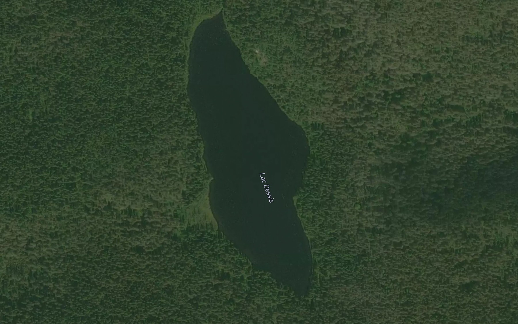 Satellite map of the Lac Dessis