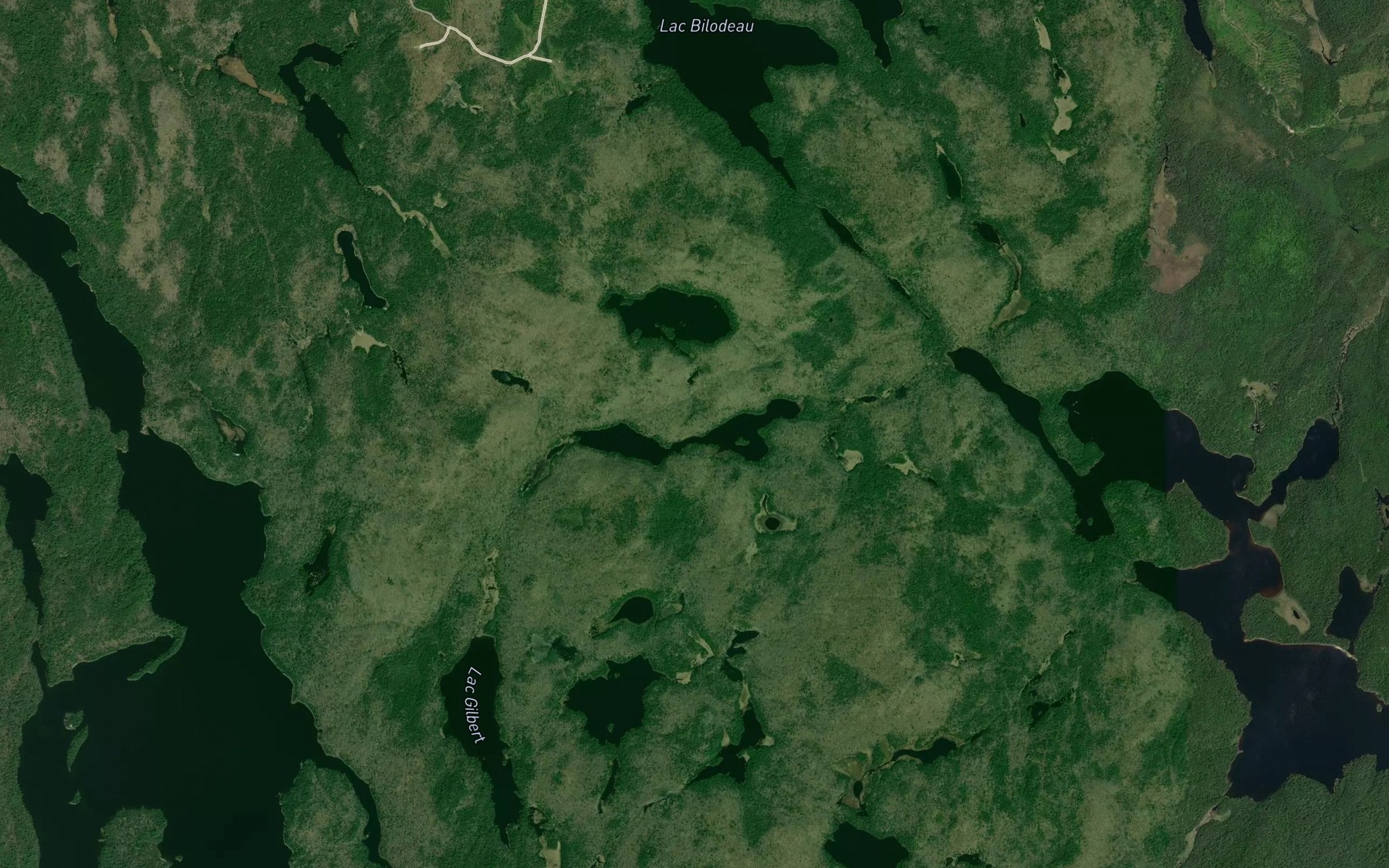 Satellite map of the Lac Antenne