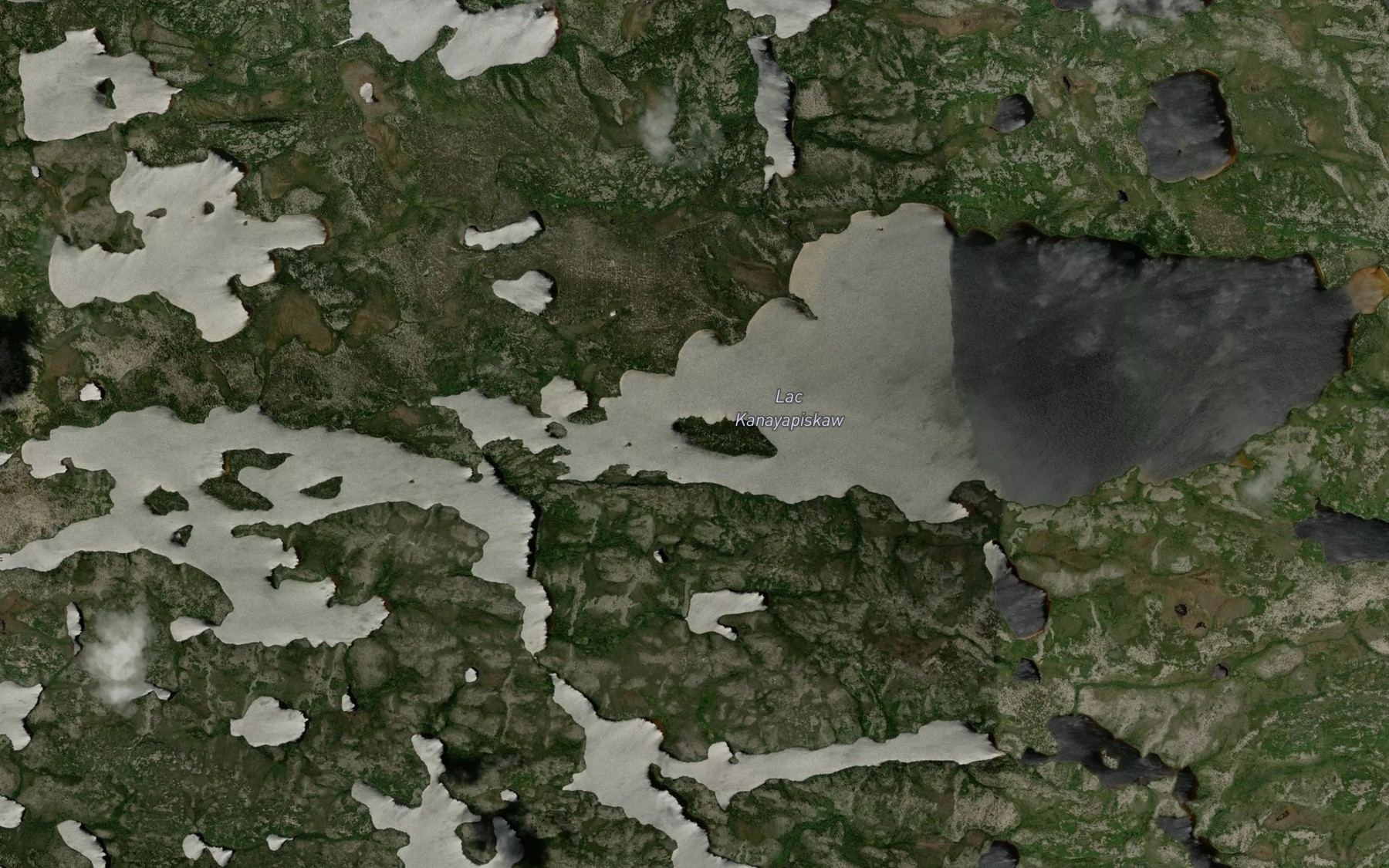 Satellite map of the Lac Kanayapiskaw
