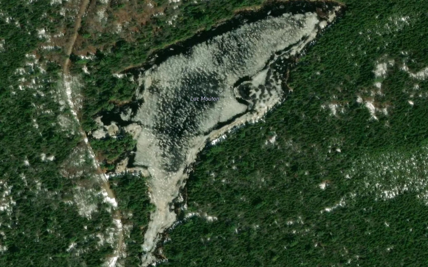 Satellite map of the Lac Mouton