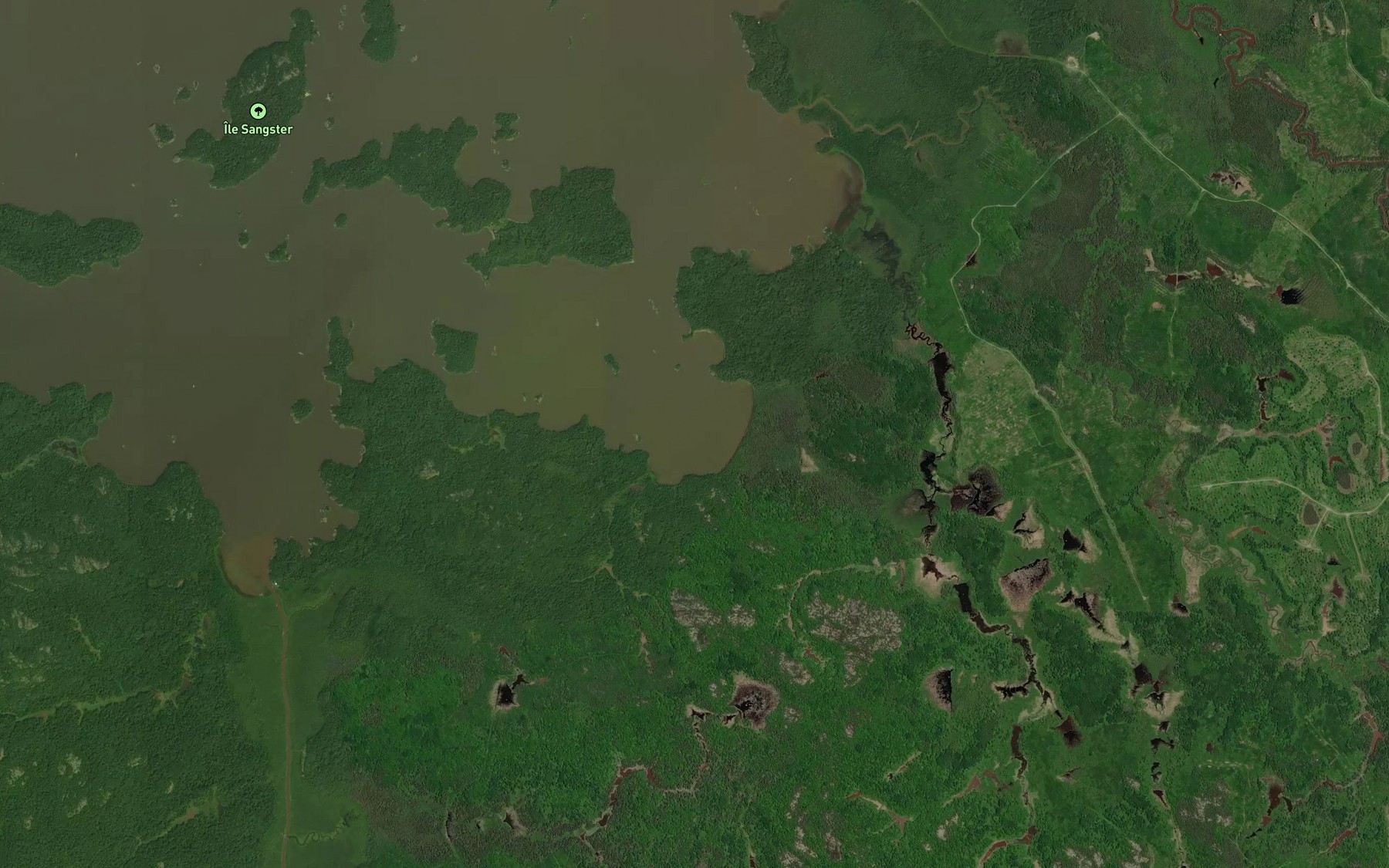 Satellite map of the Baie Lefebvre