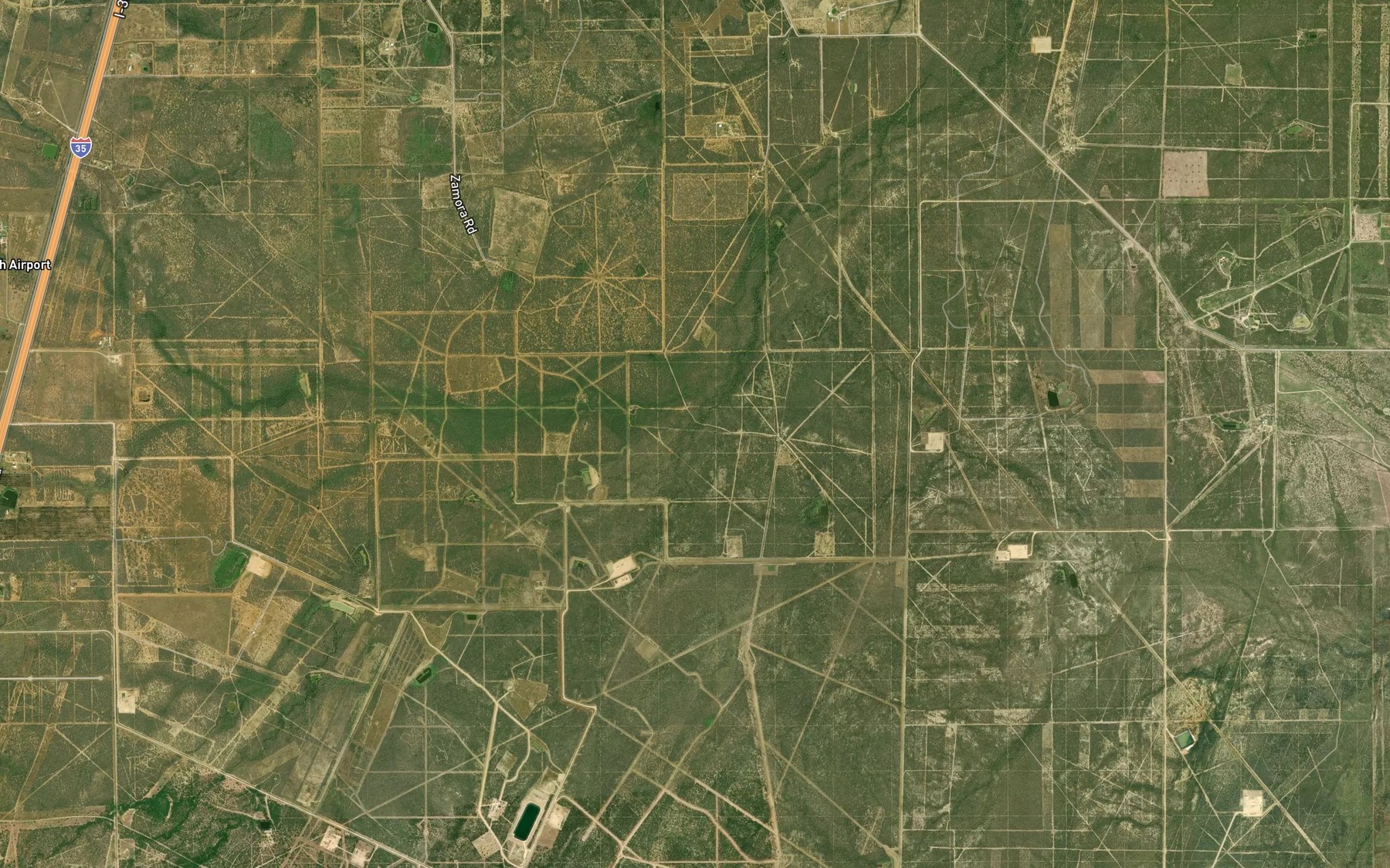 Satellite map of the Jaboncillo Creek