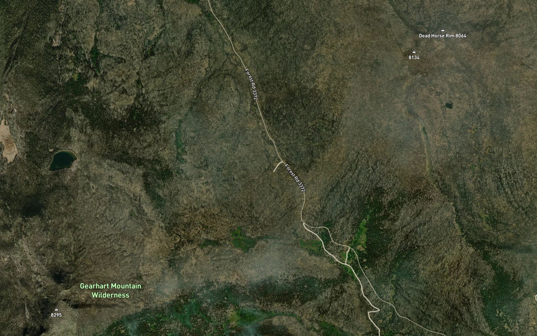 Satellite map of the Head of River Spring
