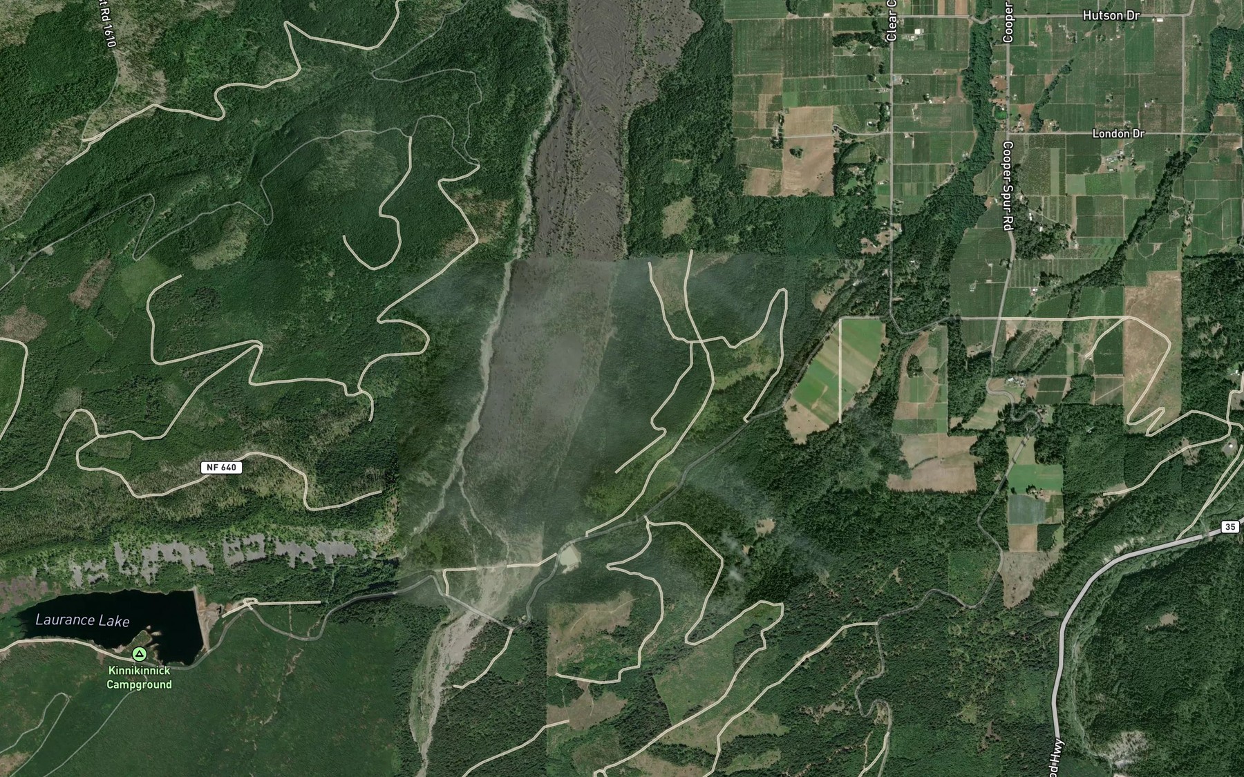 Satellite map of the Volmer Ditch