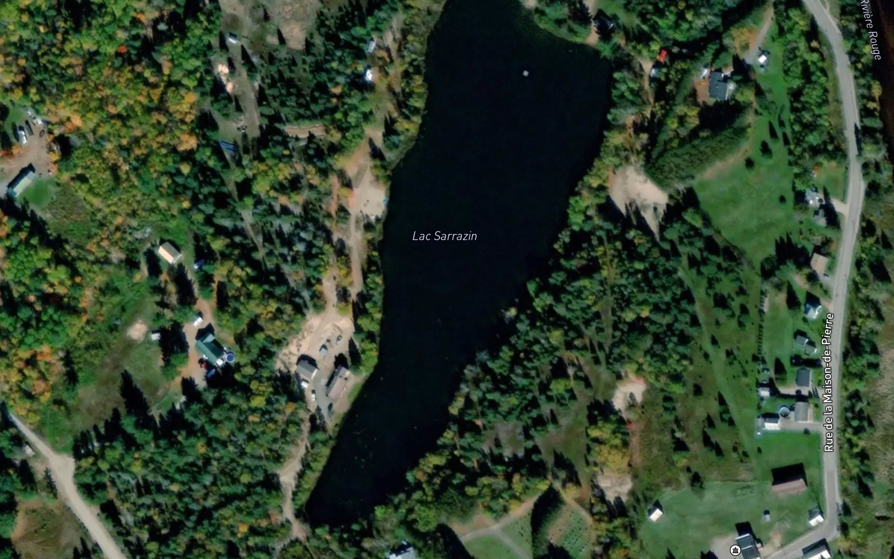 Satellite map of the Lac Sarrazin