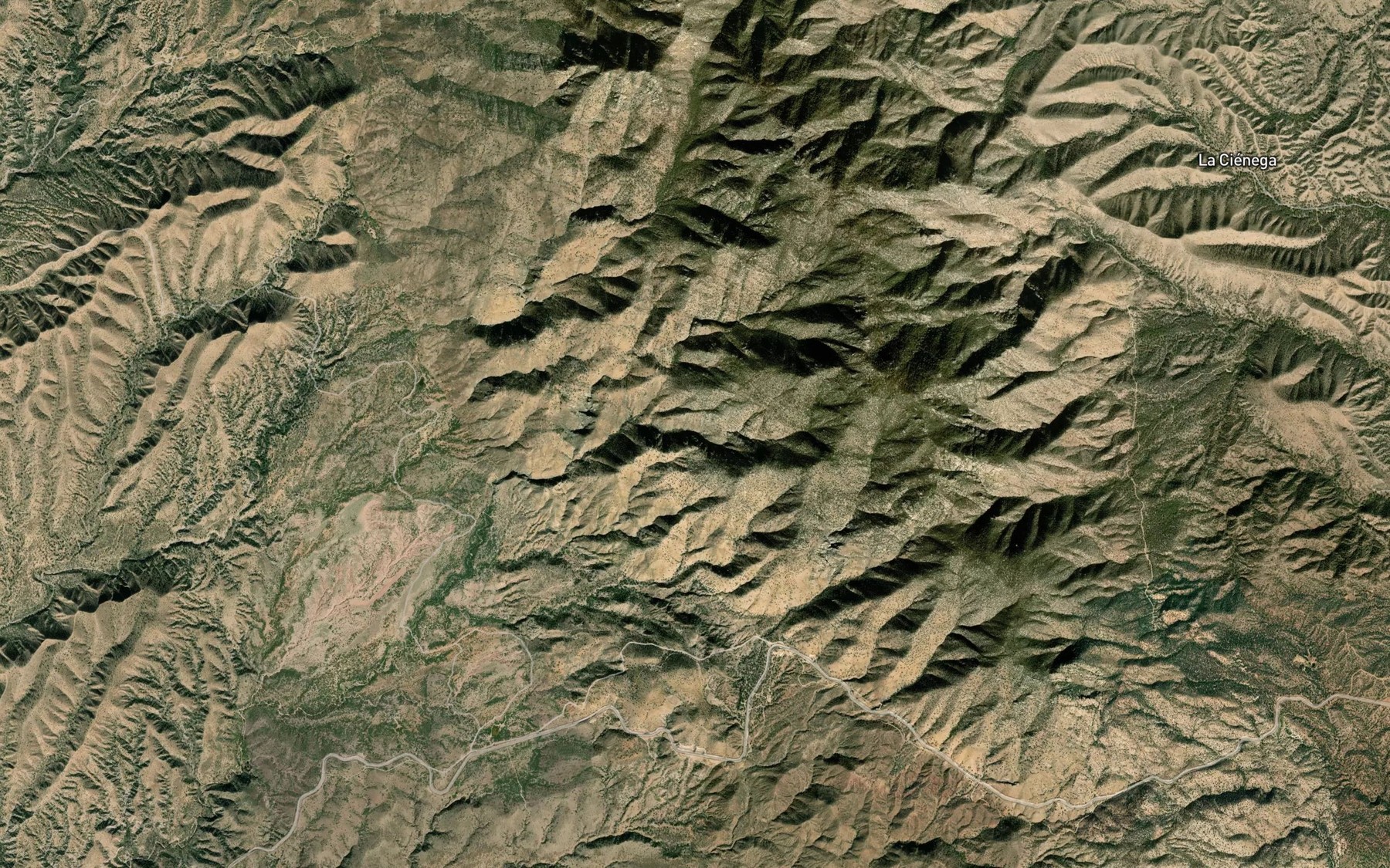 Satellite map of the Canada El Alisal