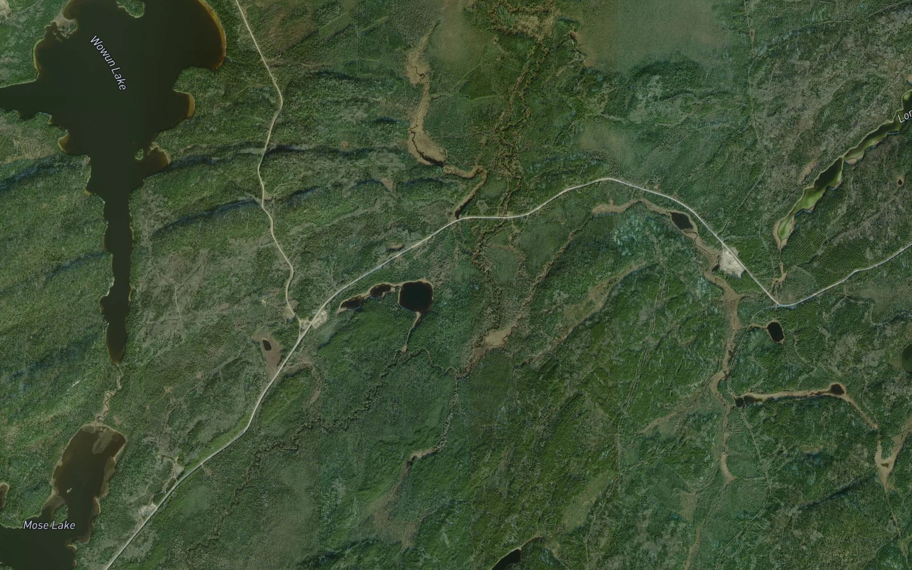 Satellite map of the Lorne Creek