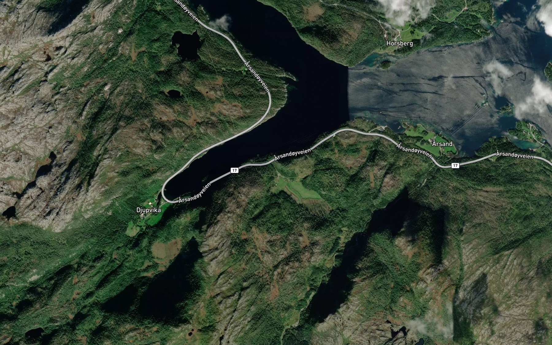 Satellite map of the Engesbekken