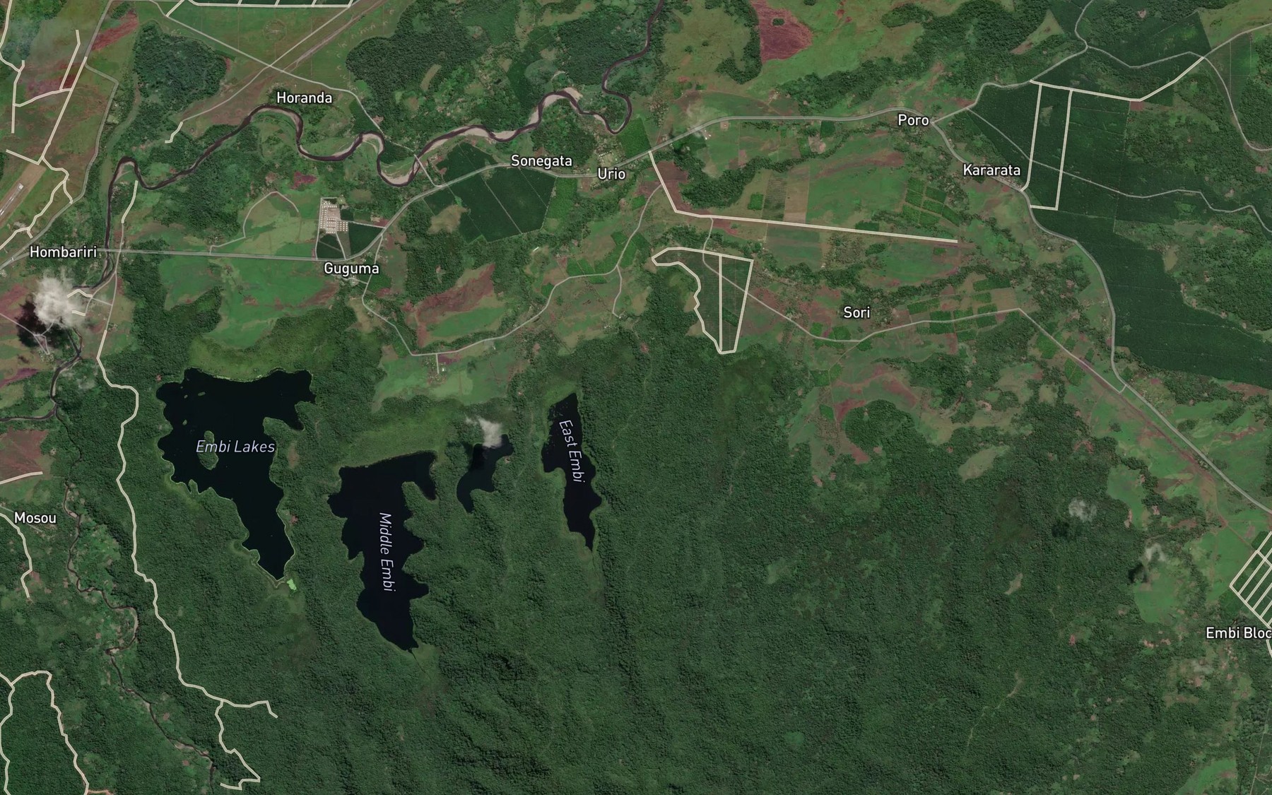 Satellite map of the East Embi