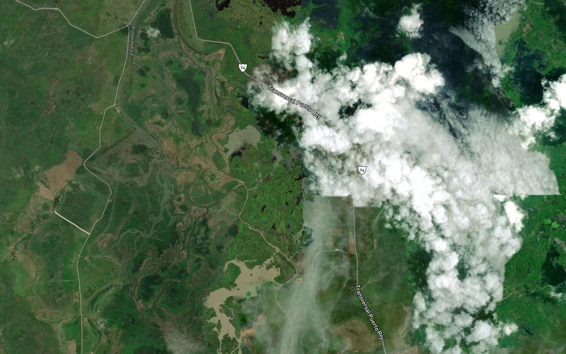 Satellite map of the Cano San Matias