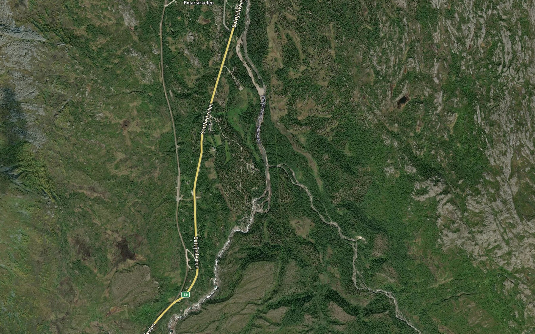Satellite map of the Dypenaga