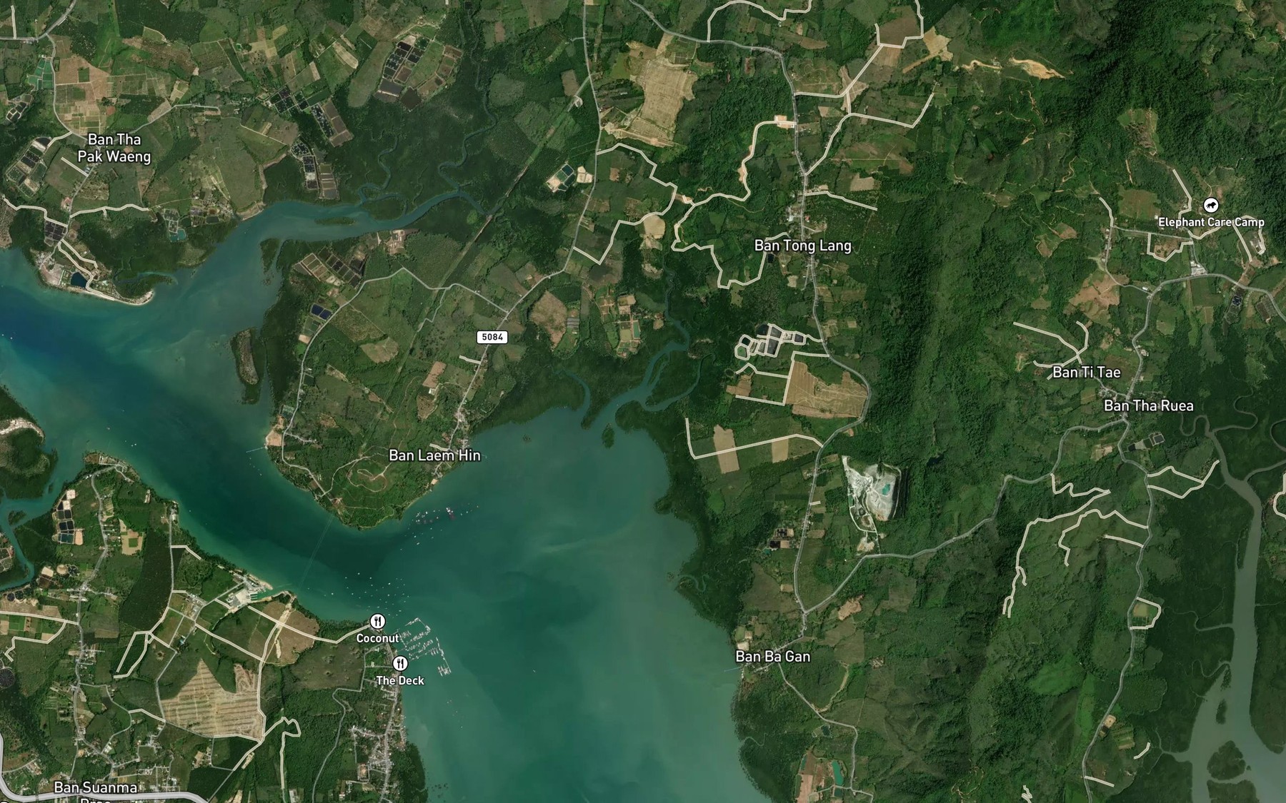Satellite map of the Khlong Thonglang