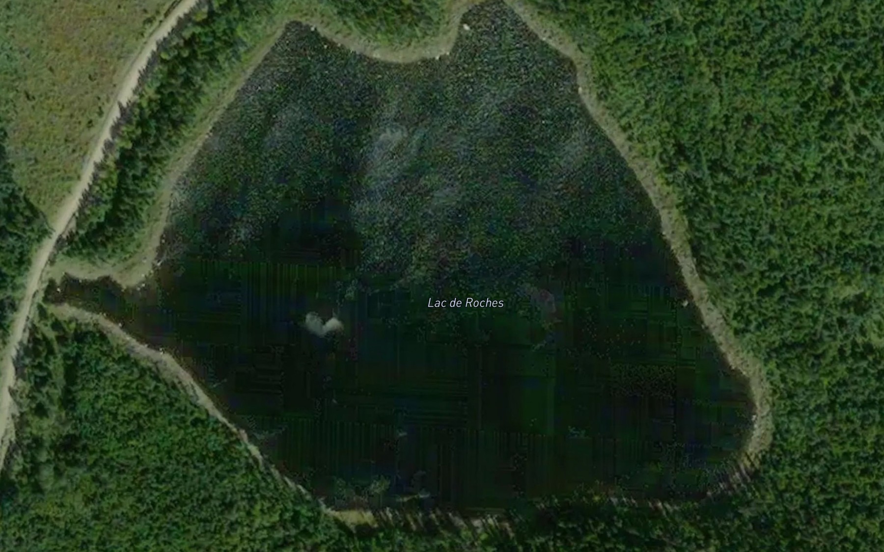 Satellite map of the Lac de Roches