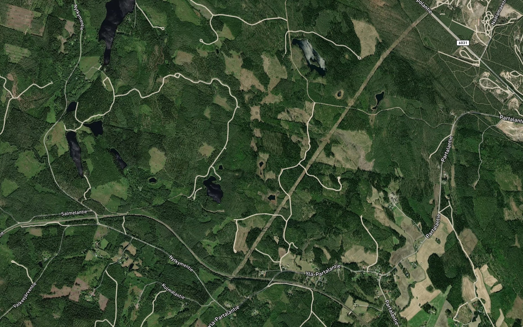 Satellite map of the Salmijarvi