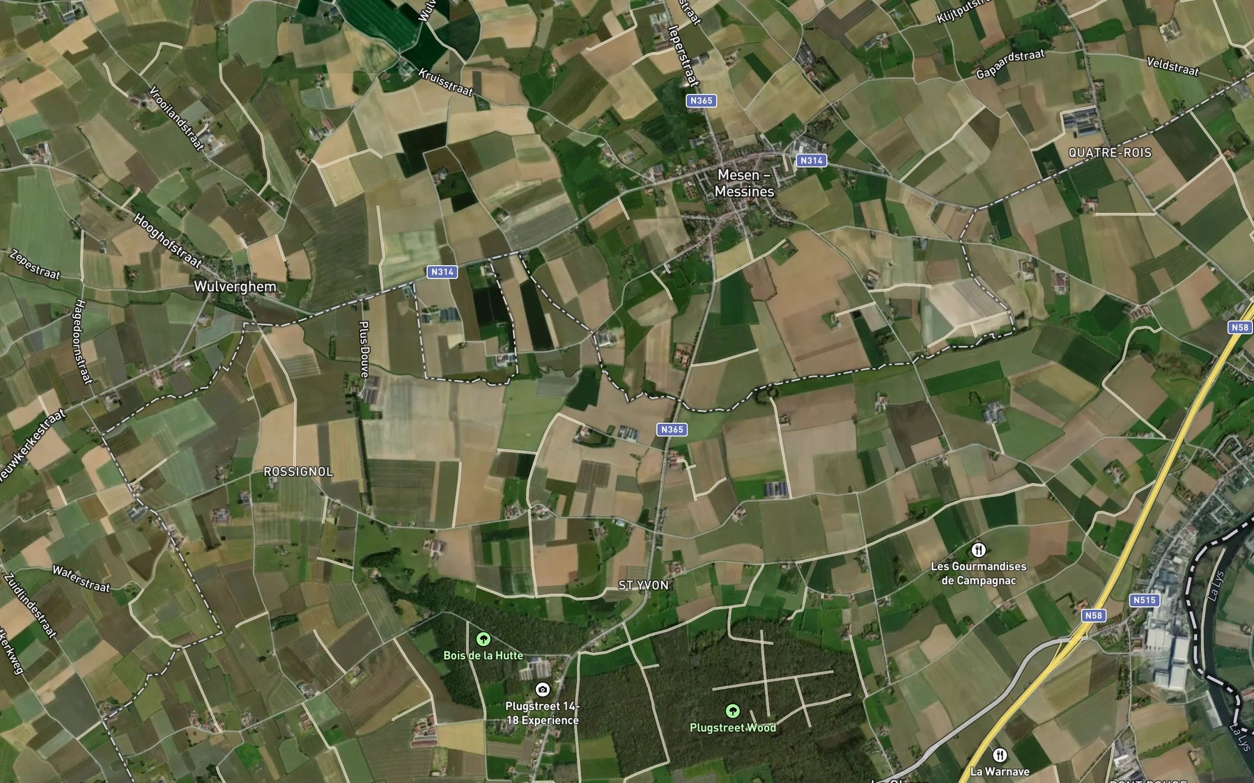 Satellite map of the Steenbeek