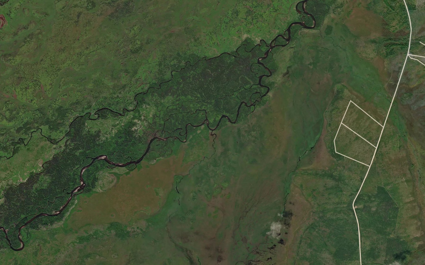 Satellite map of the Ozernyy