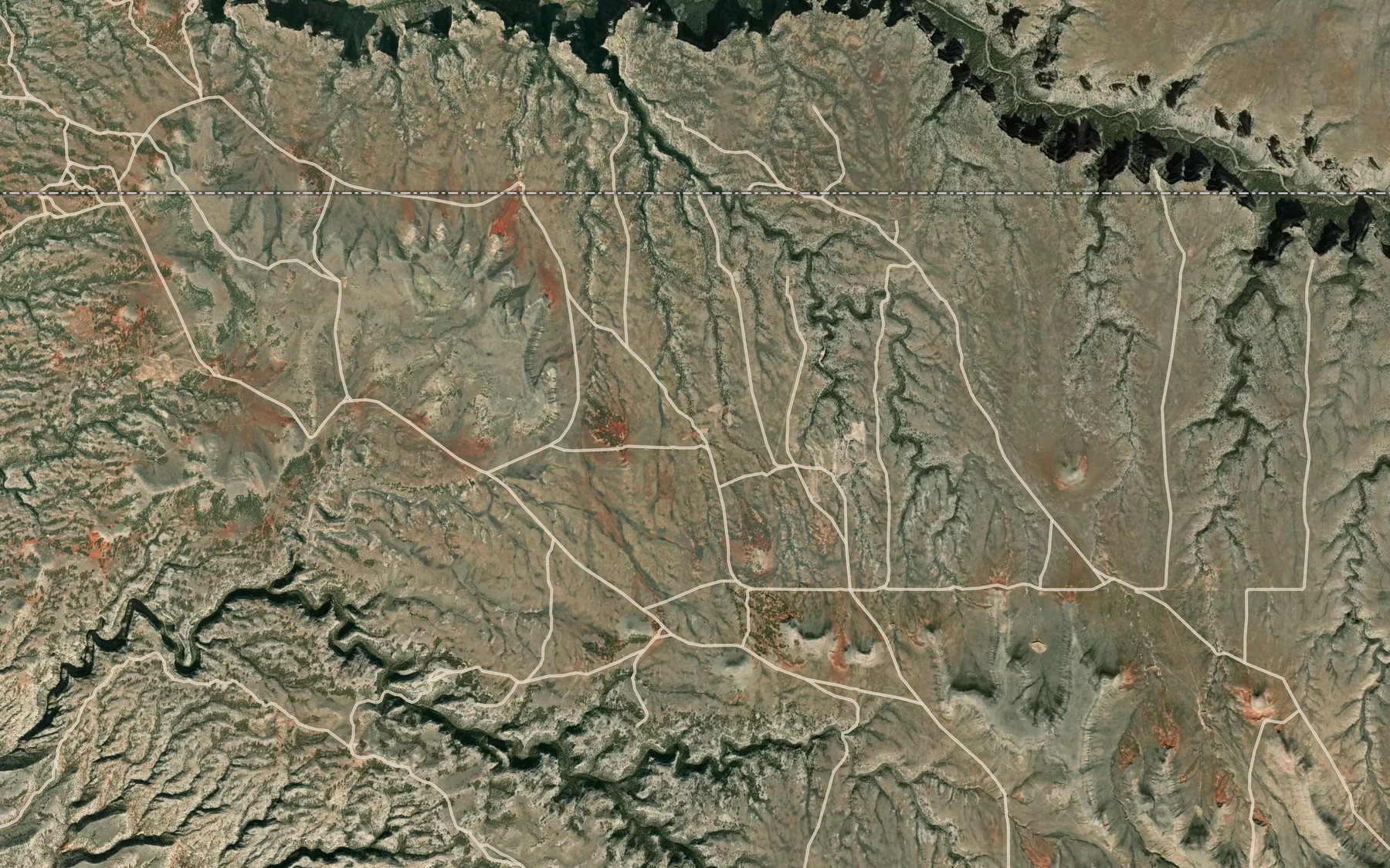 Satellite map of the Pass Reservoir