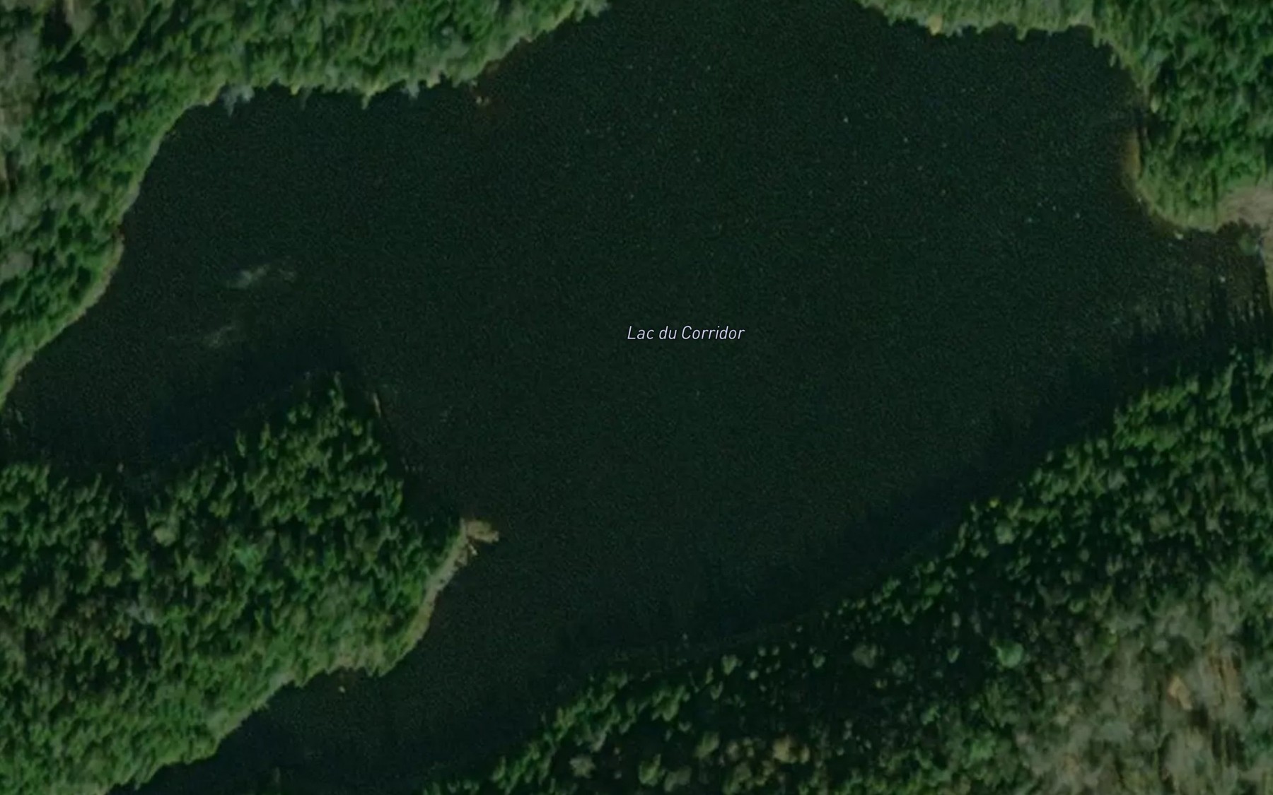 Satellite map of the Lac du Corridor