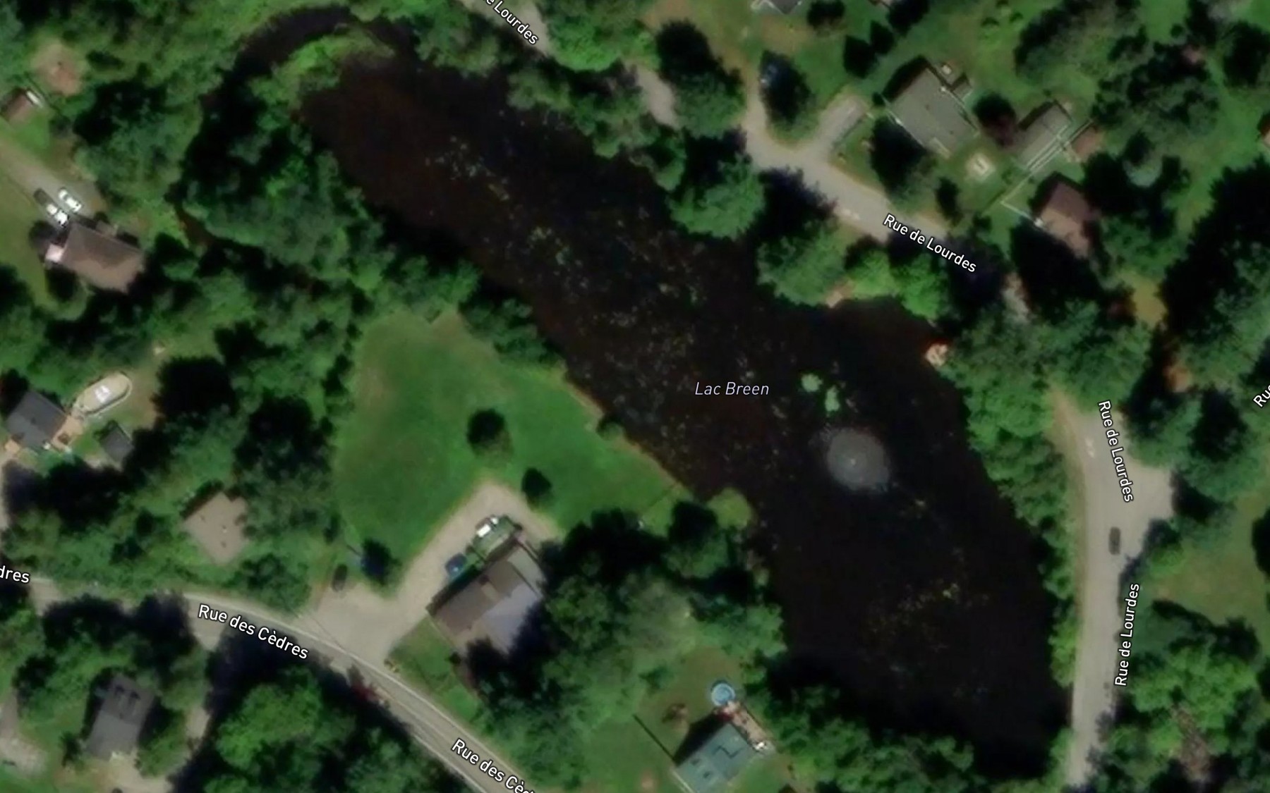 Satellite map of the Lac Breen