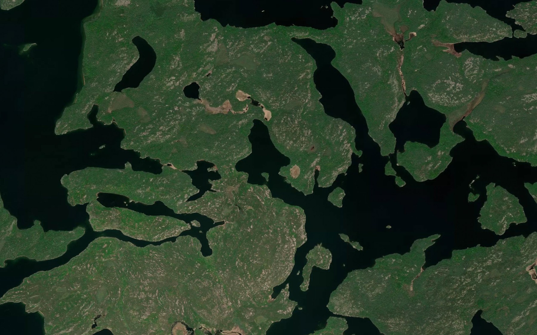 Satellite map of the Noname Bay