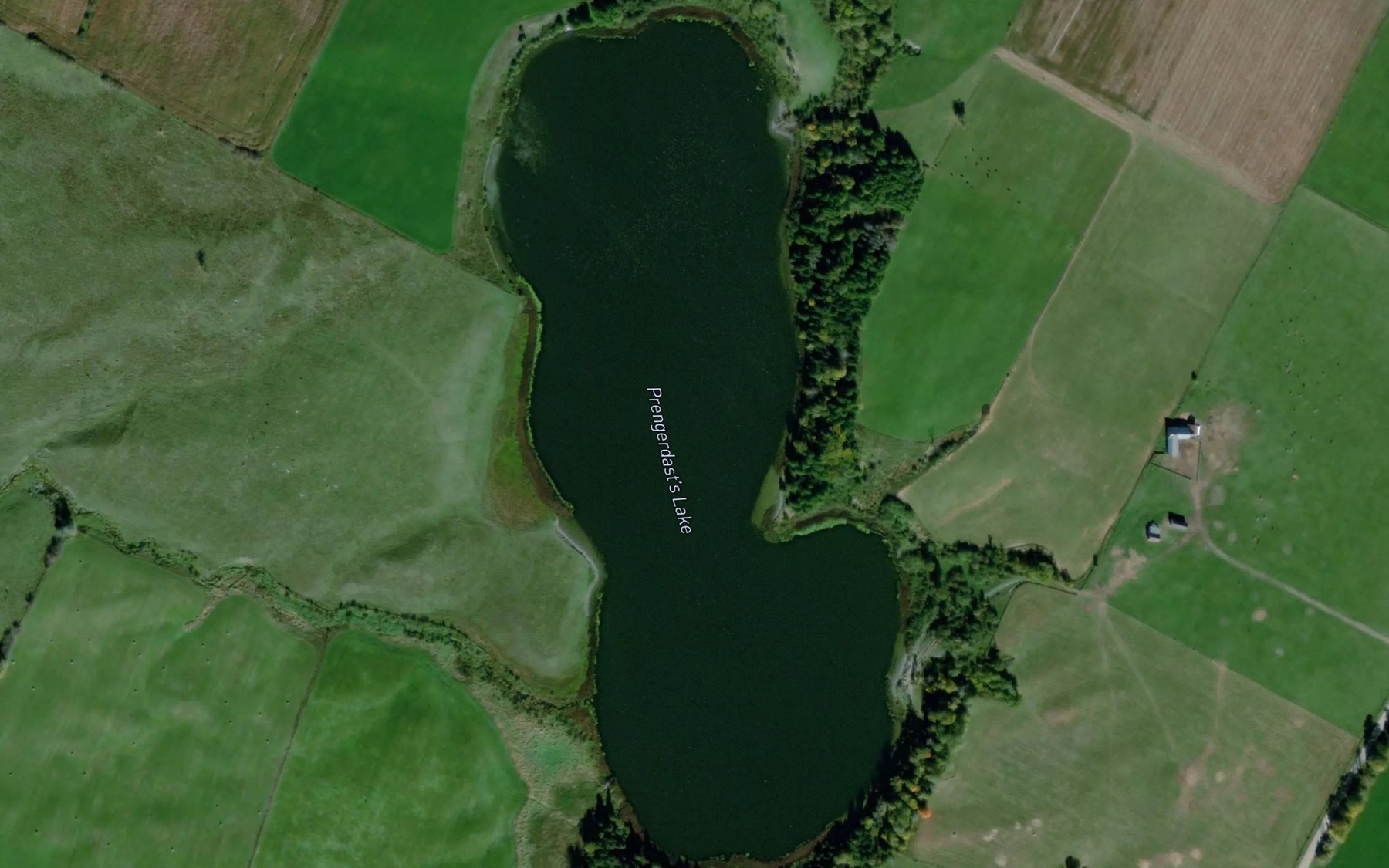 Satellite map of the Lac a Prendergast