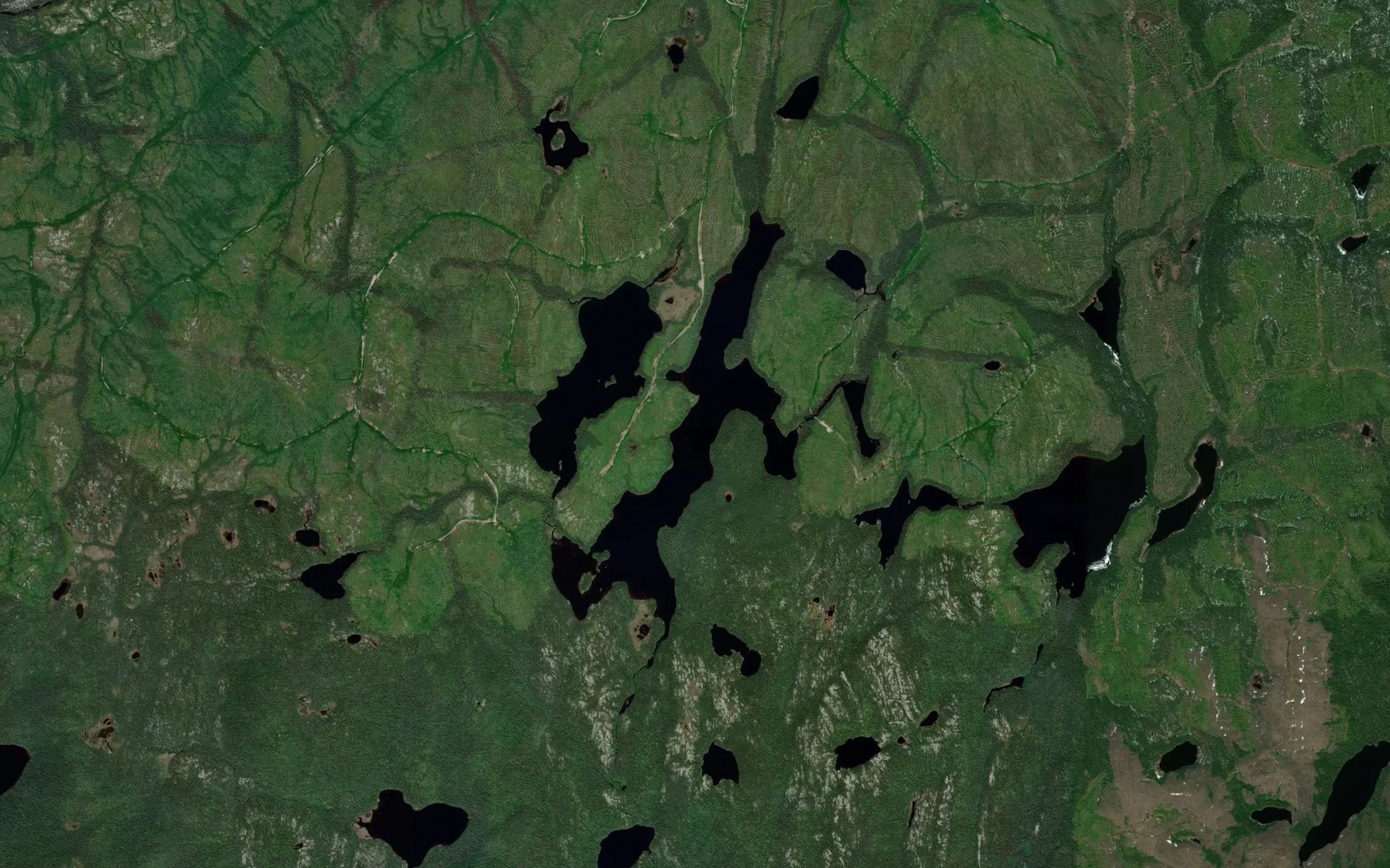 Satellite map of the Lac Kak
