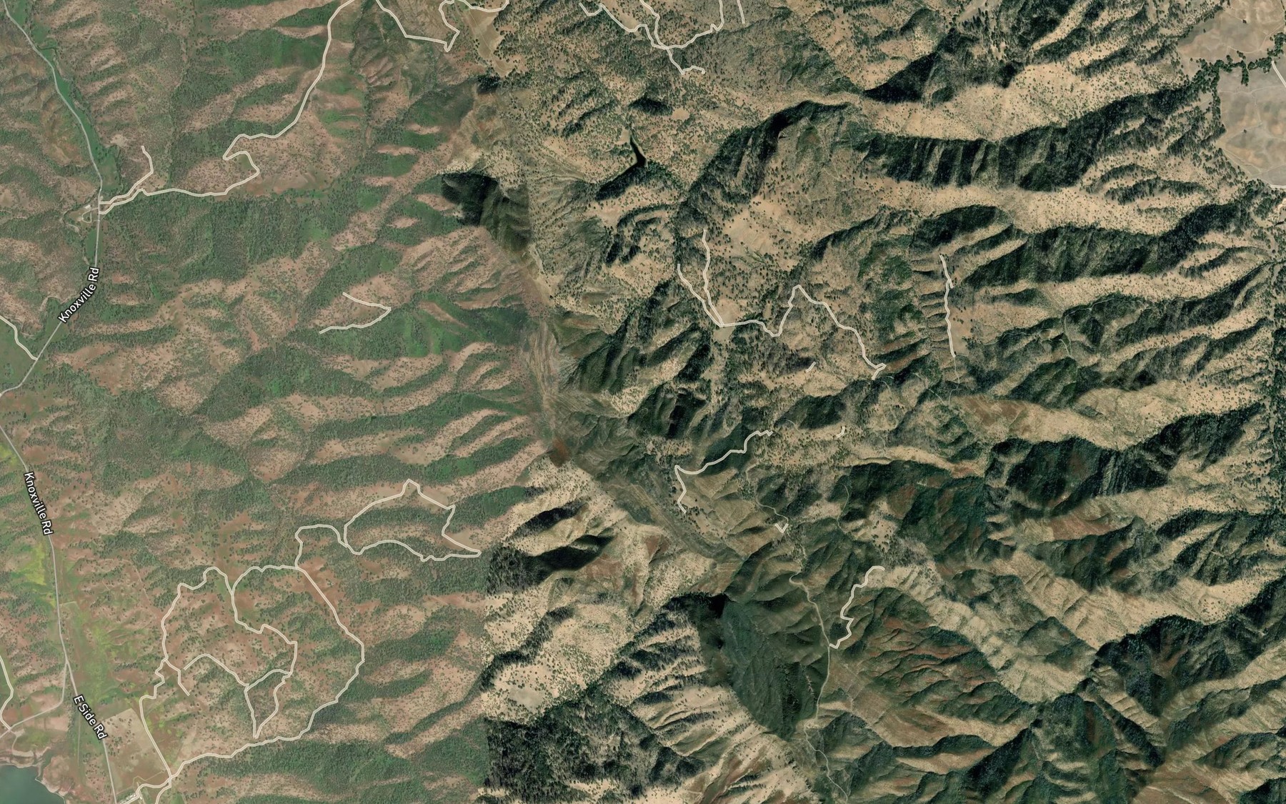 Satellite map of the Bear Spring