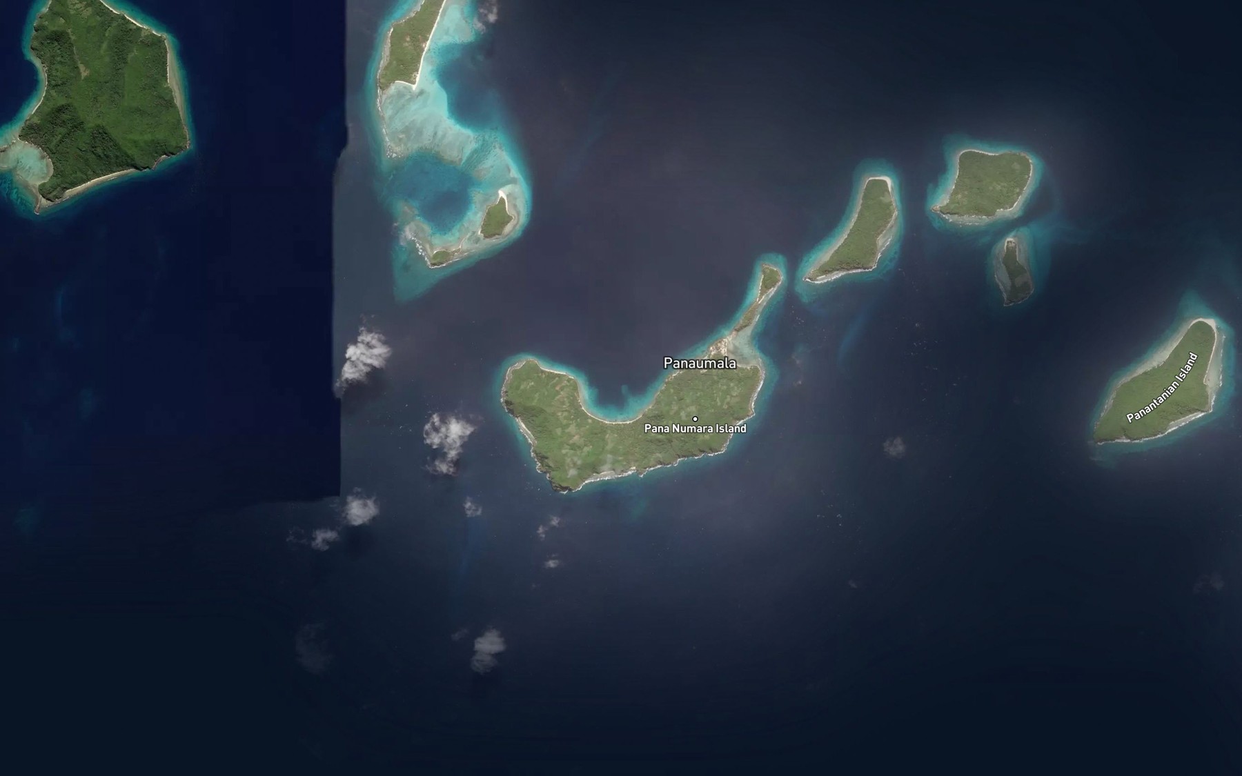 Satellite map of the Hoba Bay