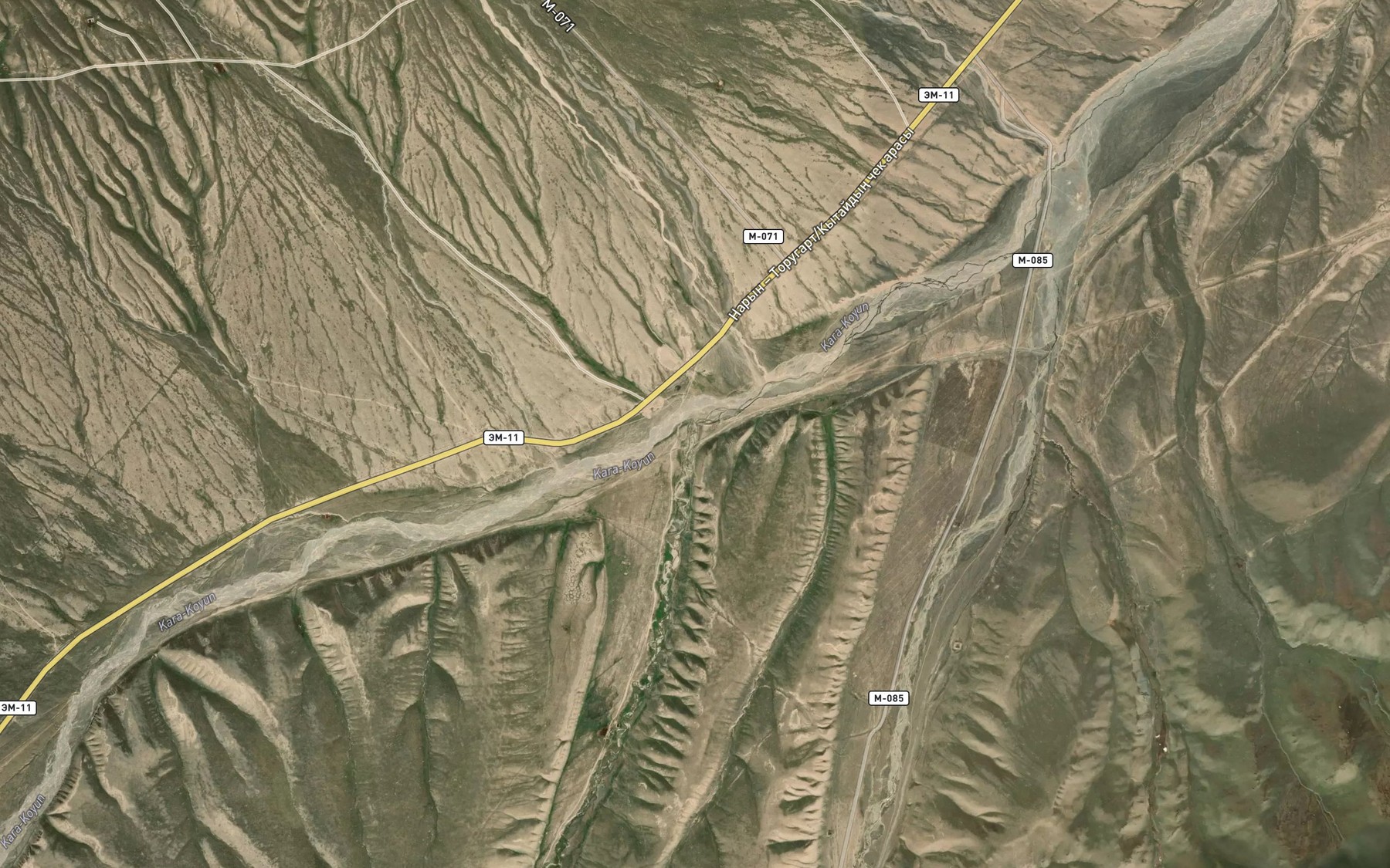 Satellite map of the Dzhikishke