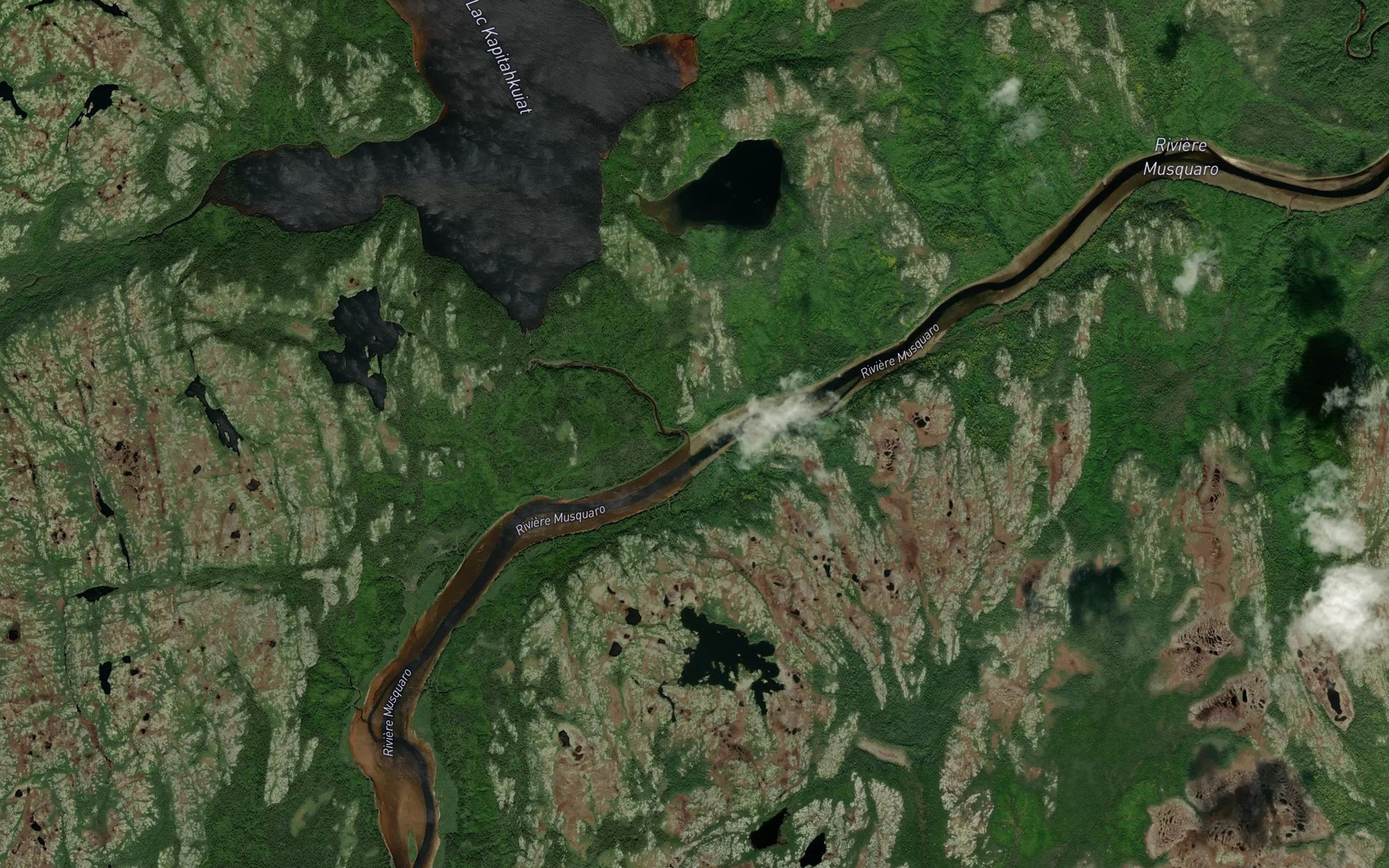 Satellite map of the Riviere a Dutro