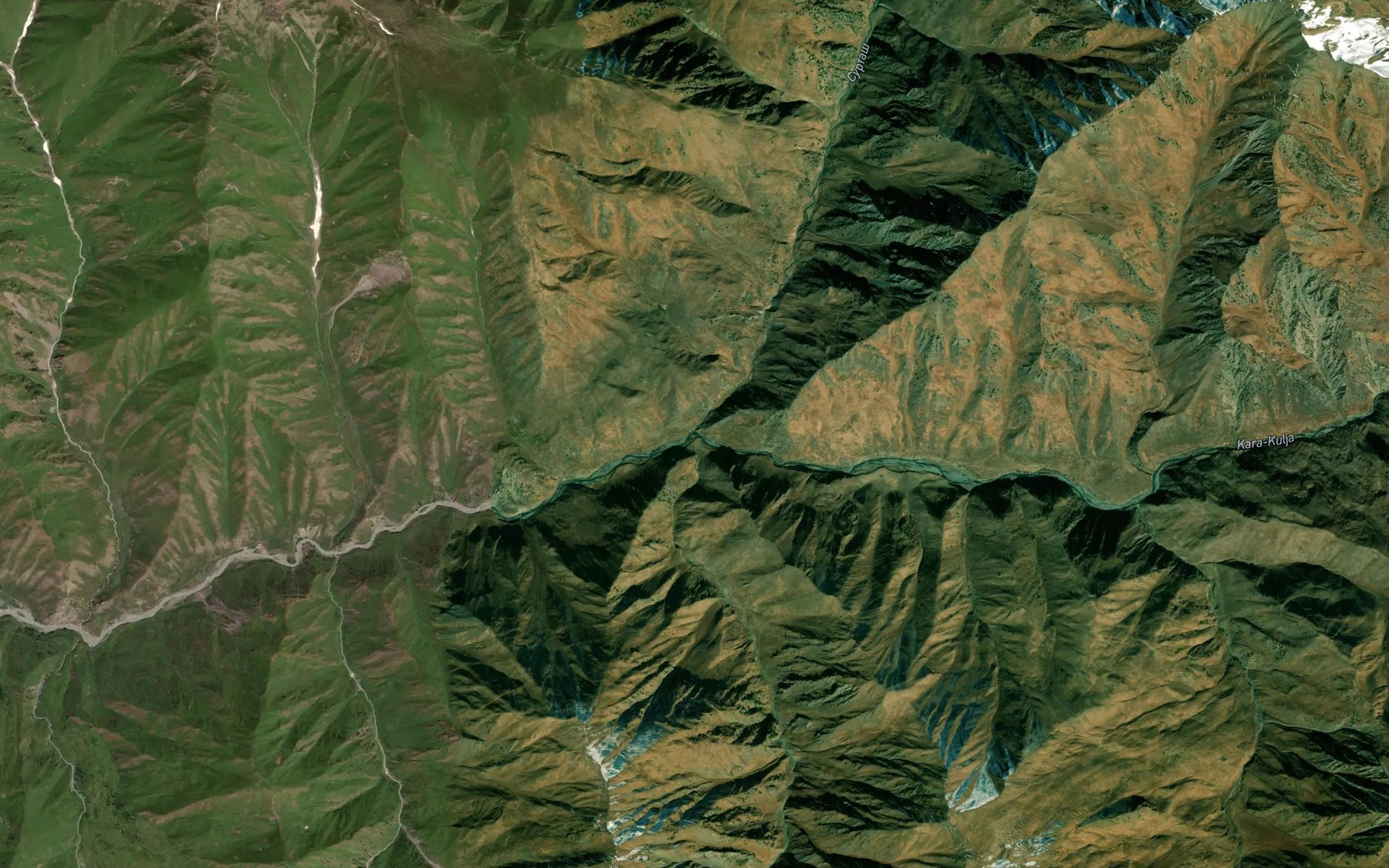 Satellite map of the Surtash