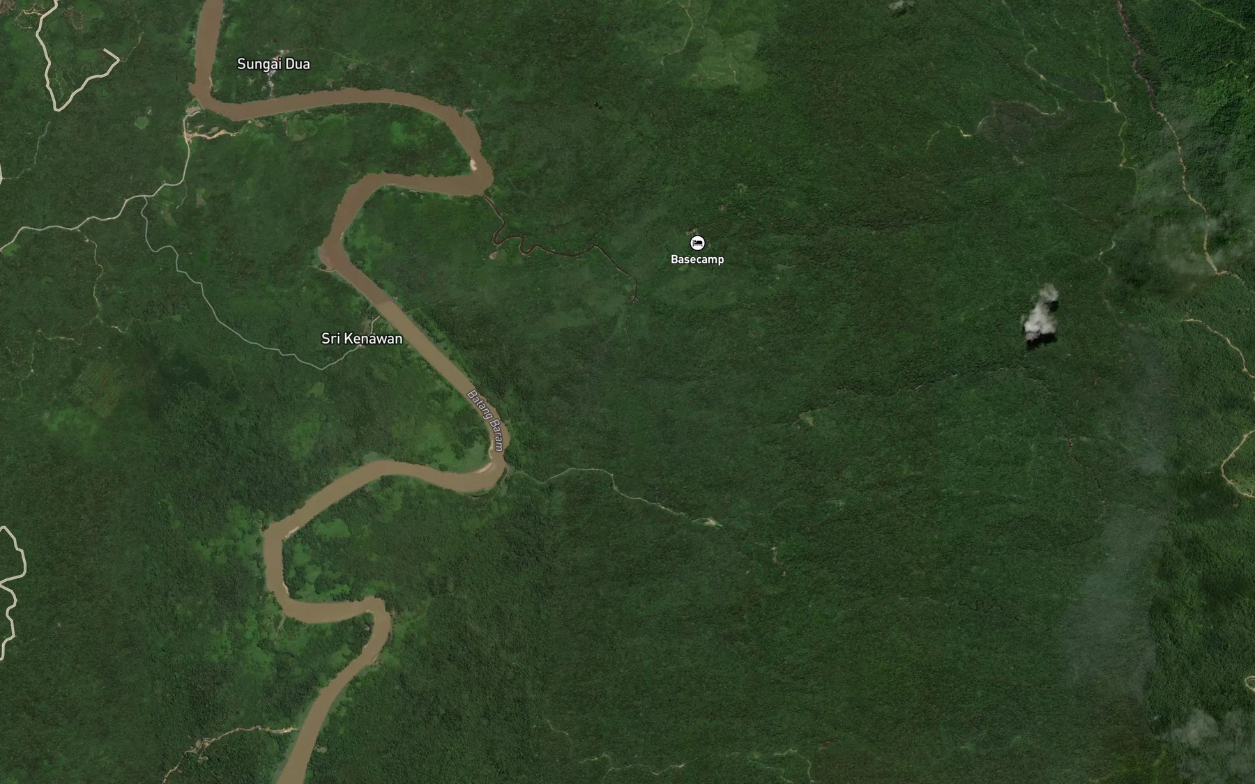 Satellite map of the Sungai Kejin