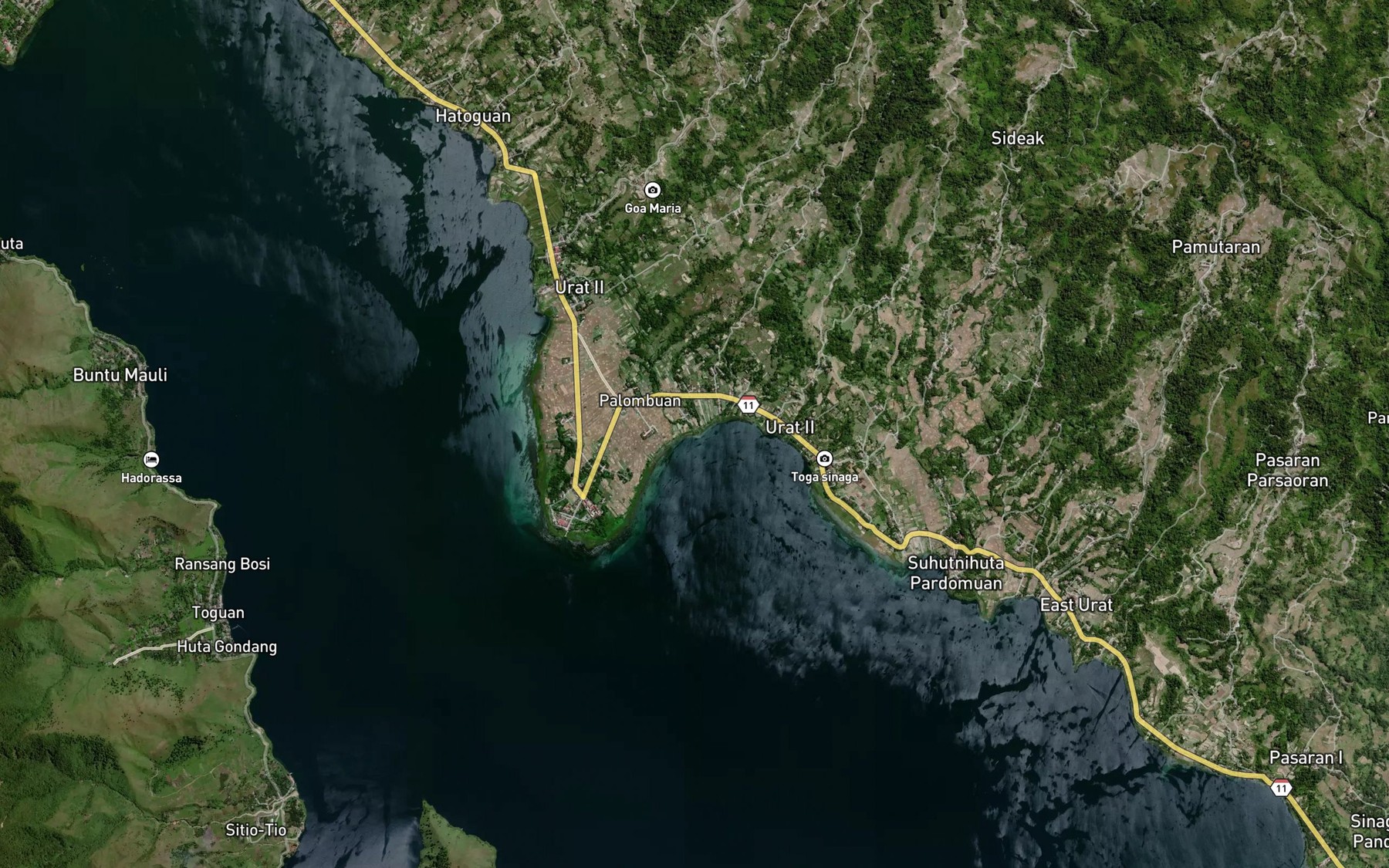 Satellite map of the Binanga Silem