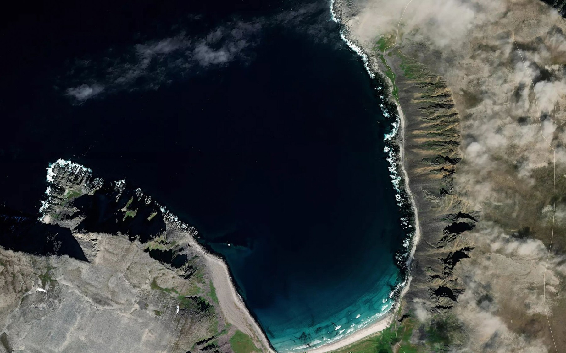 Satellite map of the Kinnar-Sandfjorden