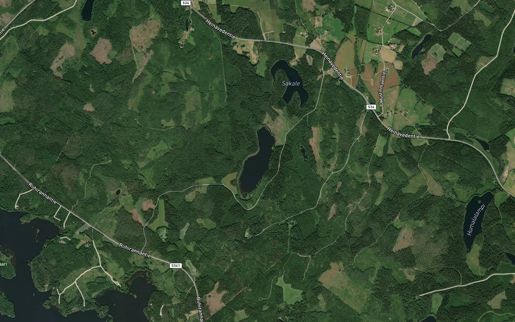 Satellite map of the Pyylampi