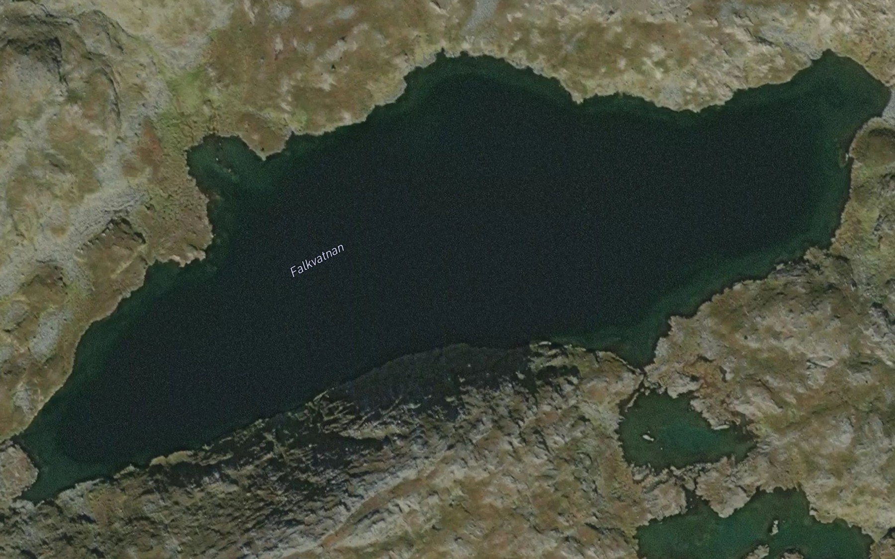 Satellite map of the Falkvatn