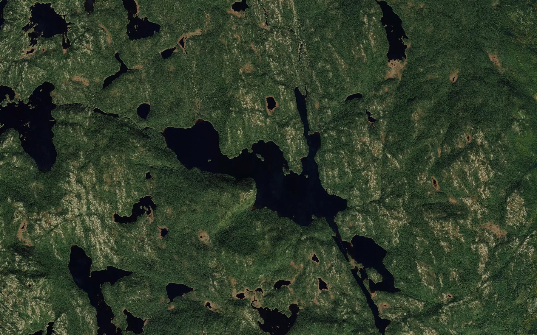 Satellite map of the Lac Kakatiak