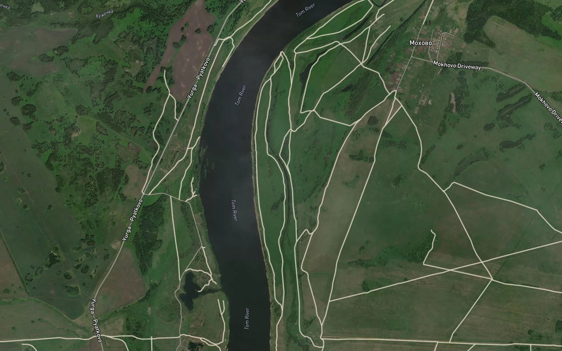 Satellite map of the Ozero Klyuchevoye