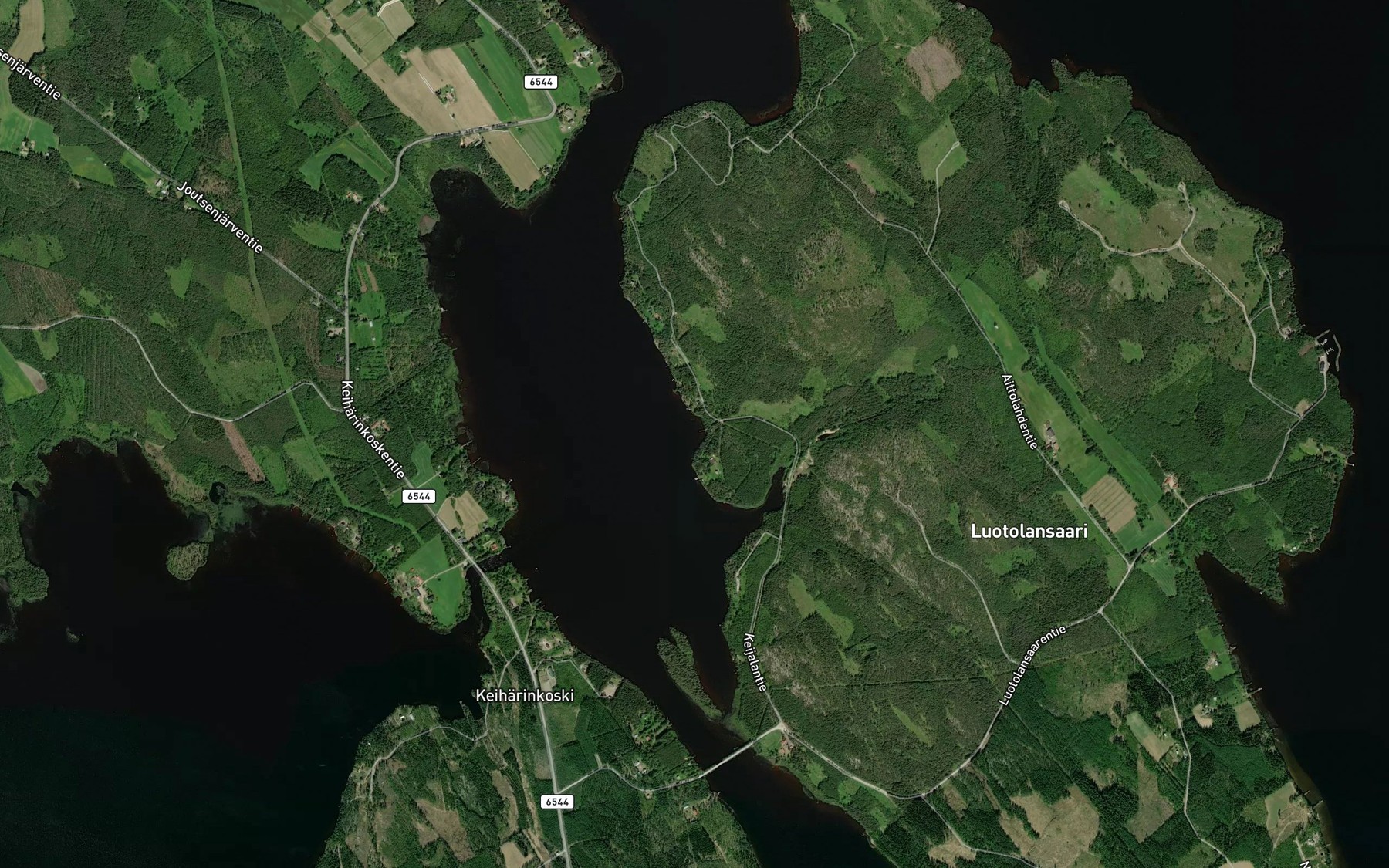 Satellite map of the Laukkulahti