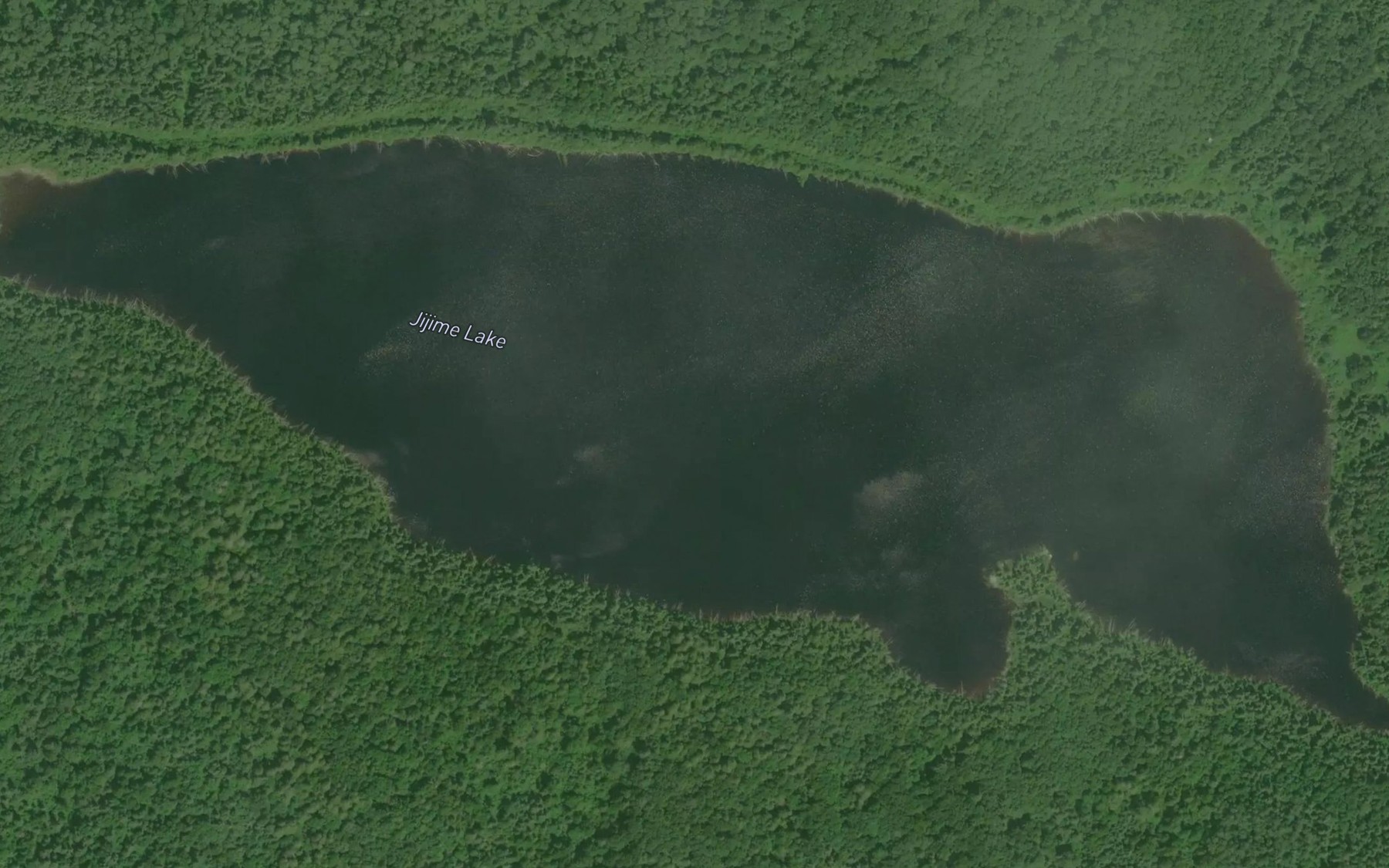 Satellite map of the Jijime Lake