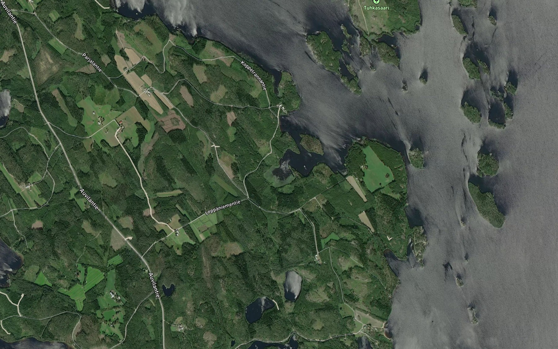 Satellite map of the Leppalahti