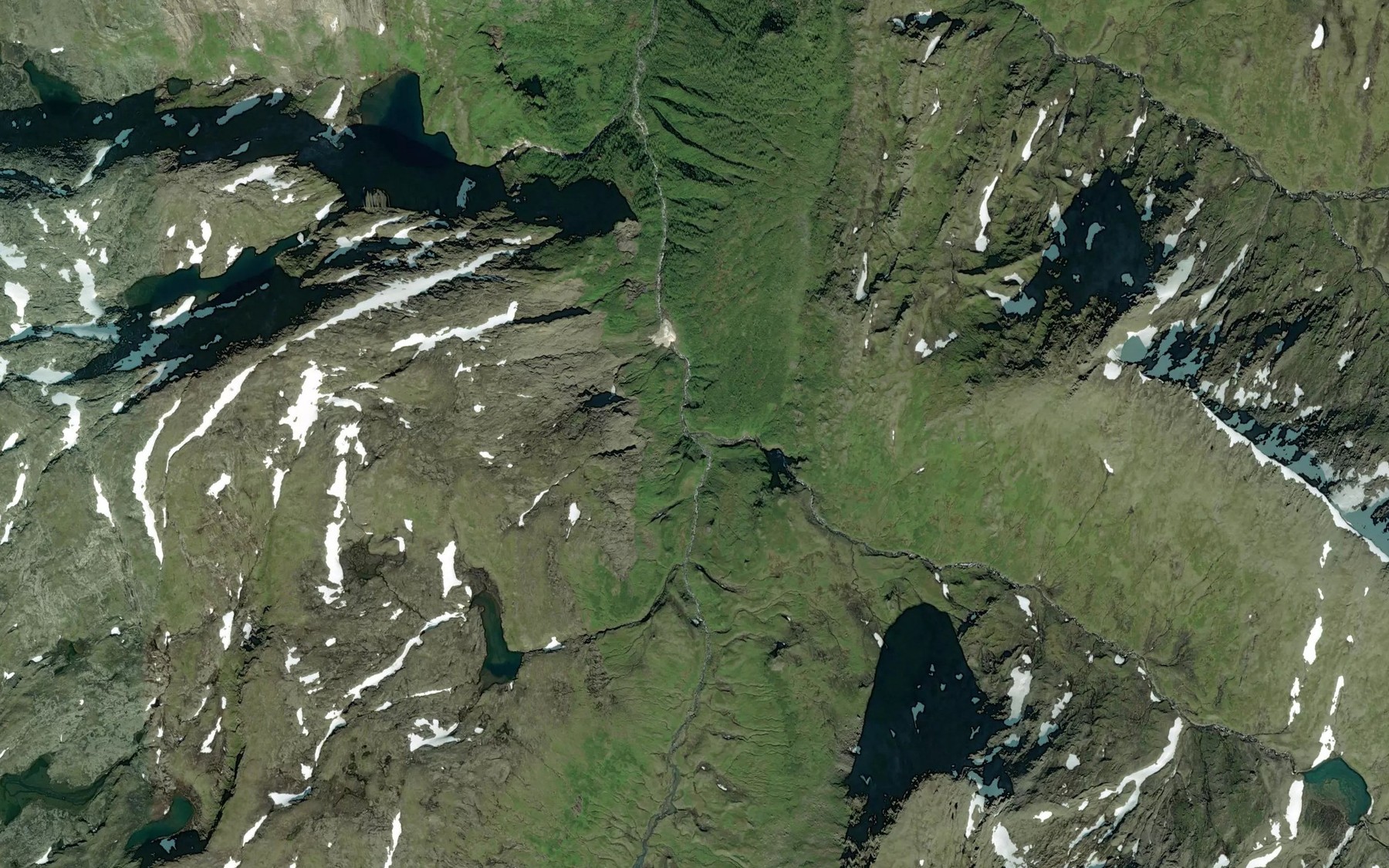 Satellite map of the Tverraga