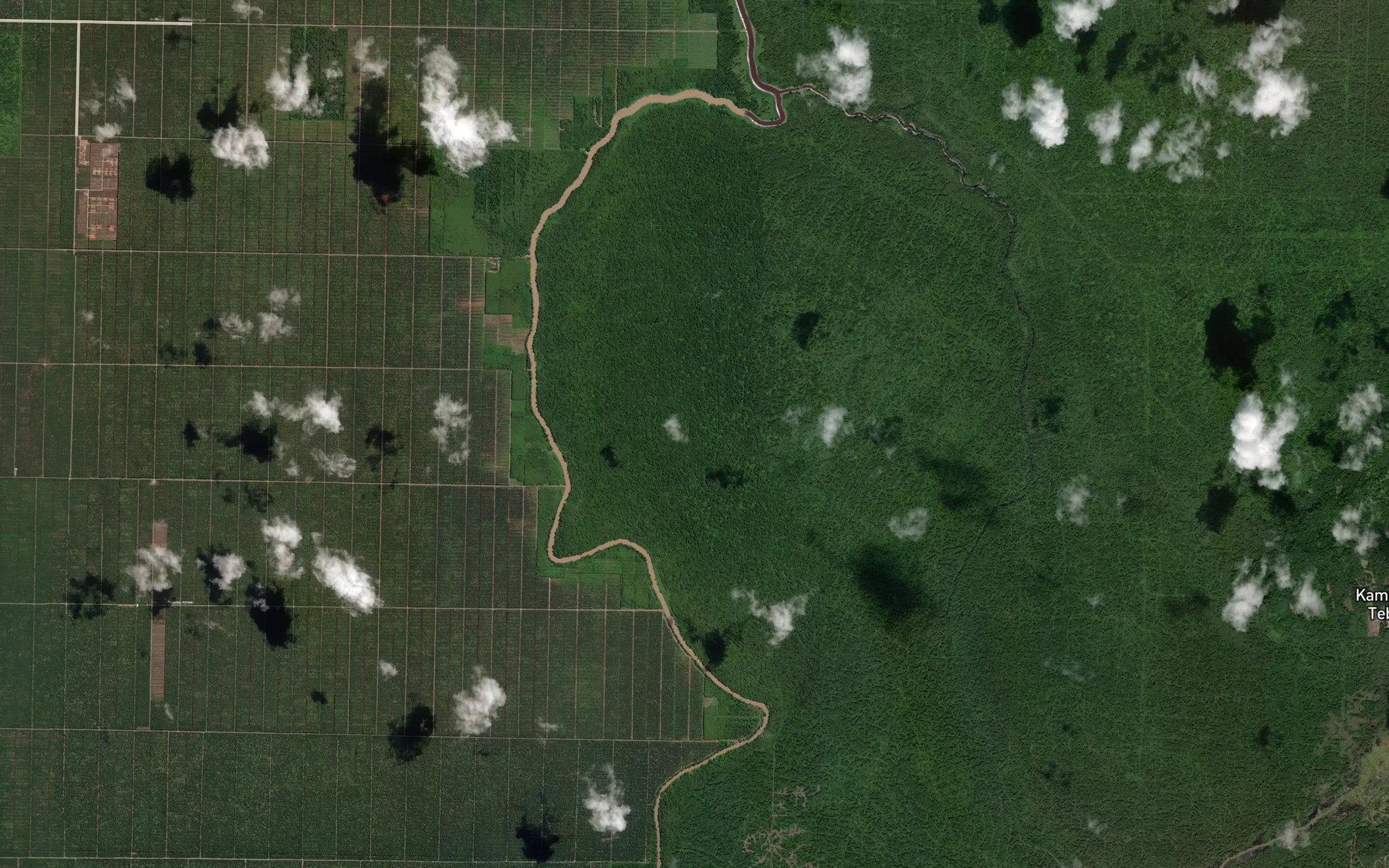 Satellite map of the Lubok Raba