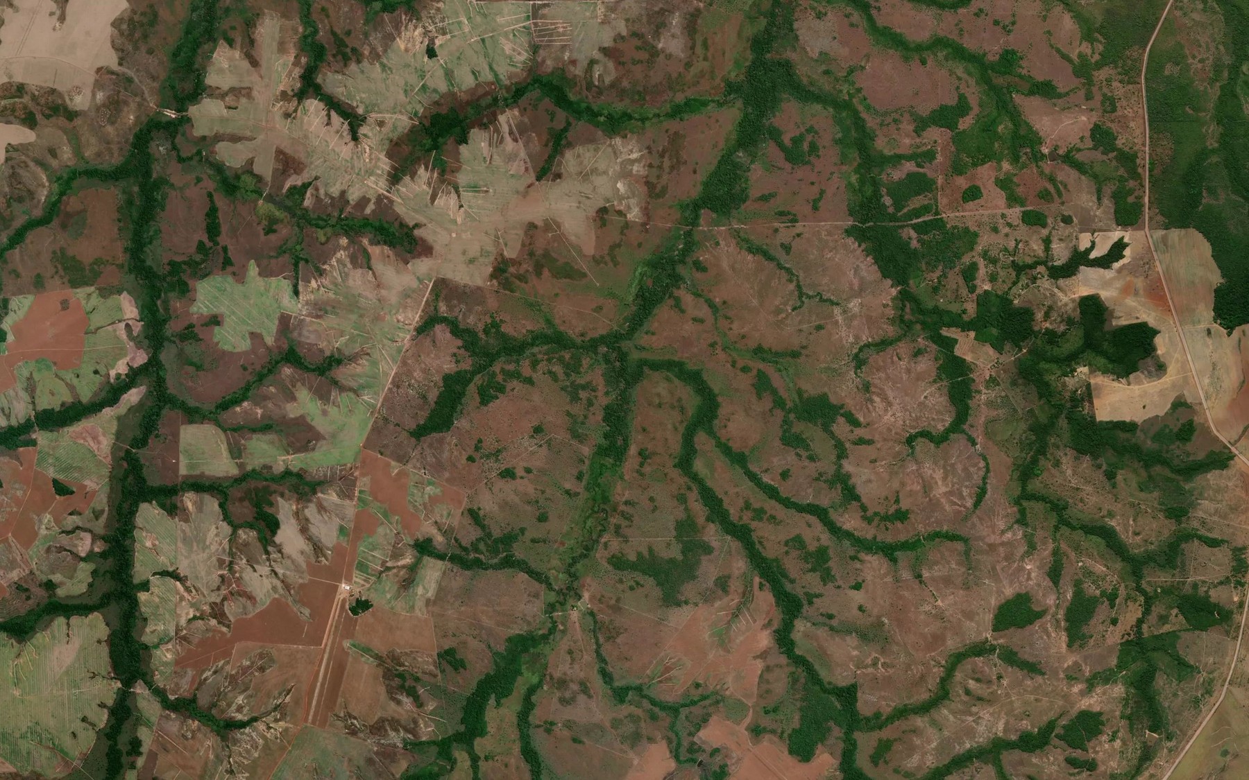 Satellite map of the Corrego Mumbuca