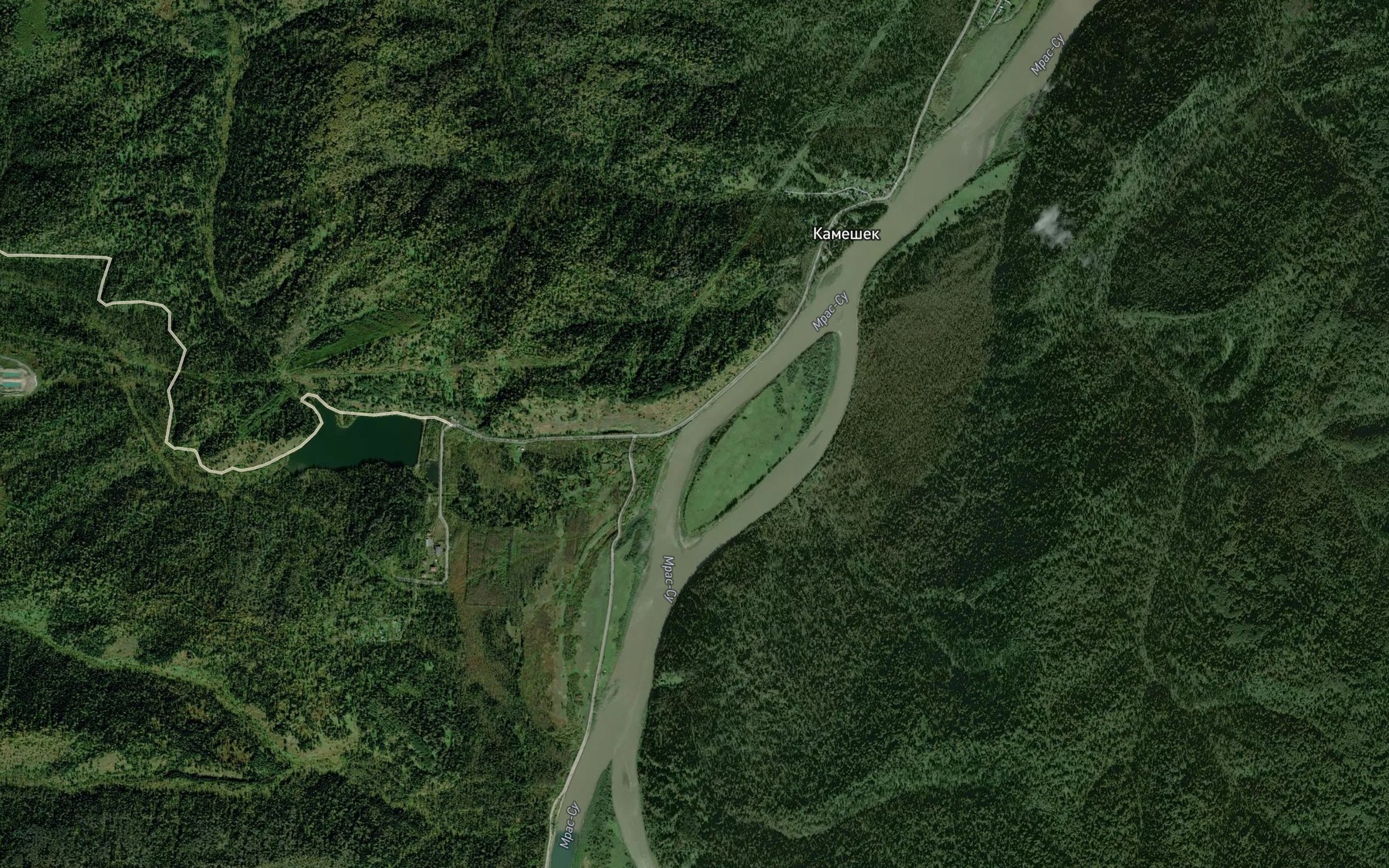 Satellite map of the Bol'shoy Kiyzas