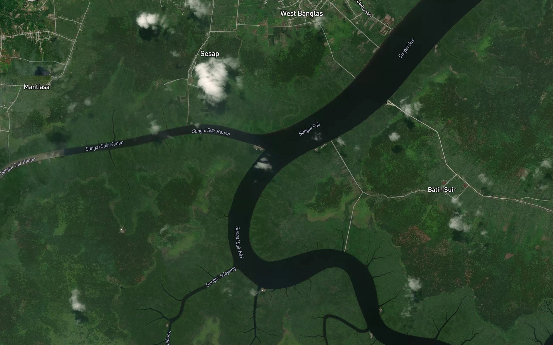 Satellite map of the Sei Melalun