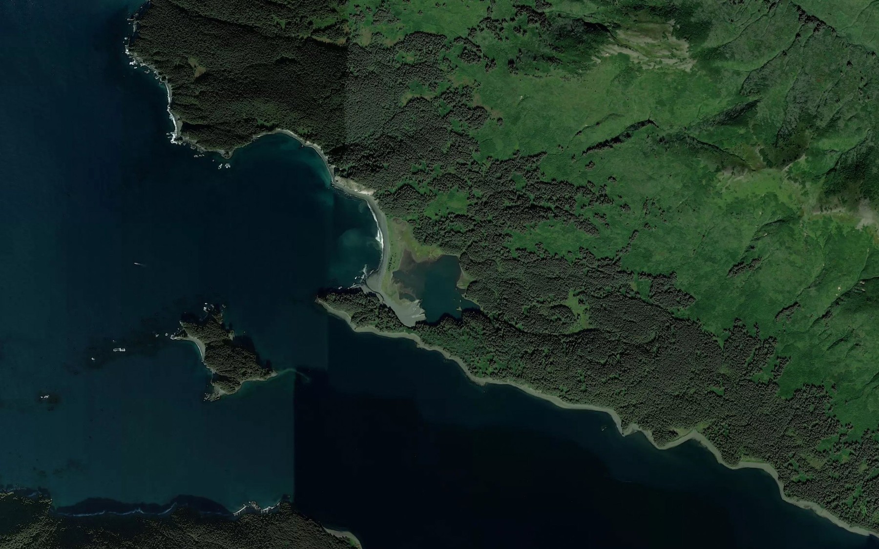 Satellite map of the Johnson Slough